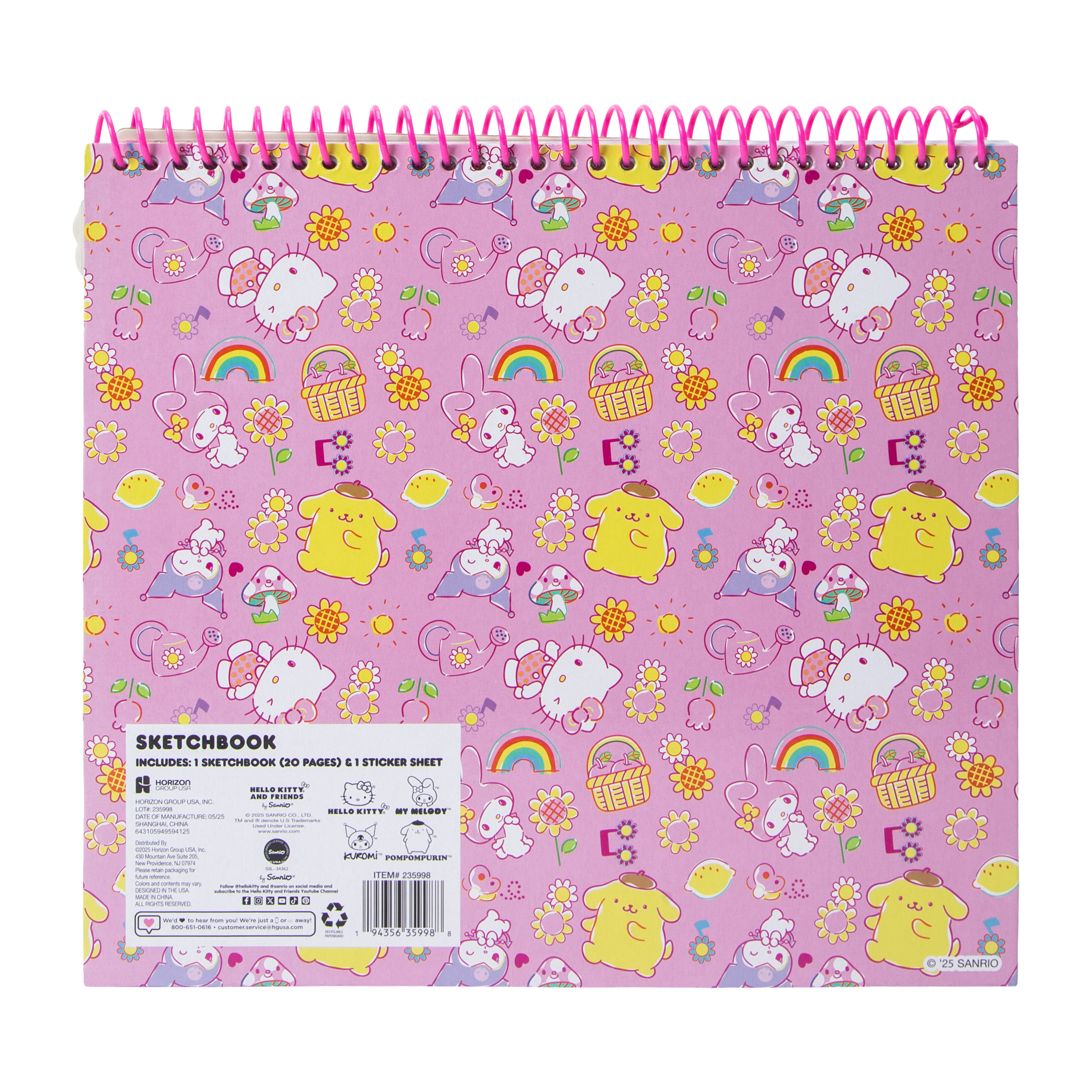 Hello Kitty And Friends® Sketchbook
