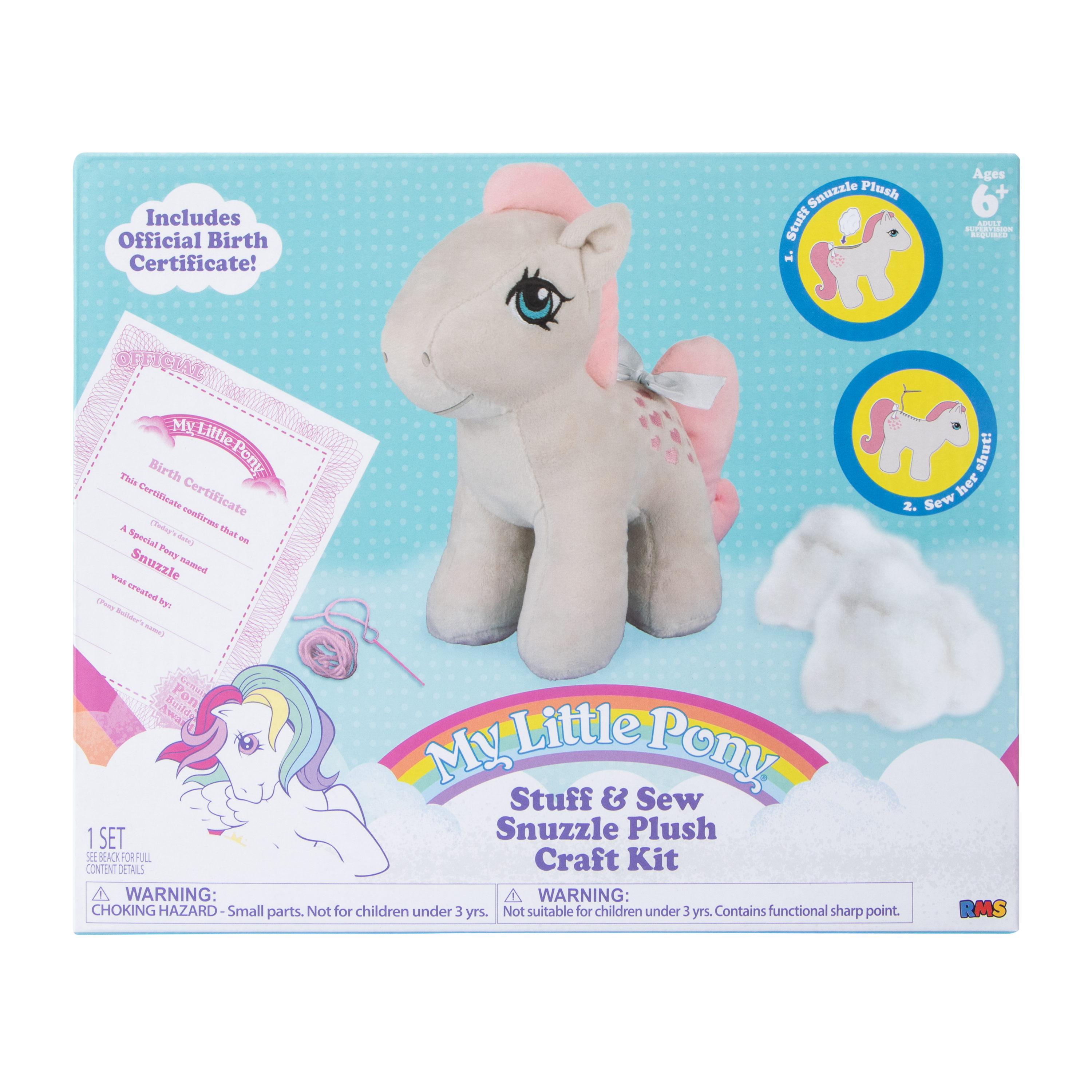 My Little Pony® Stuff & Sew Snuzzle Plush Craft Kit Set
