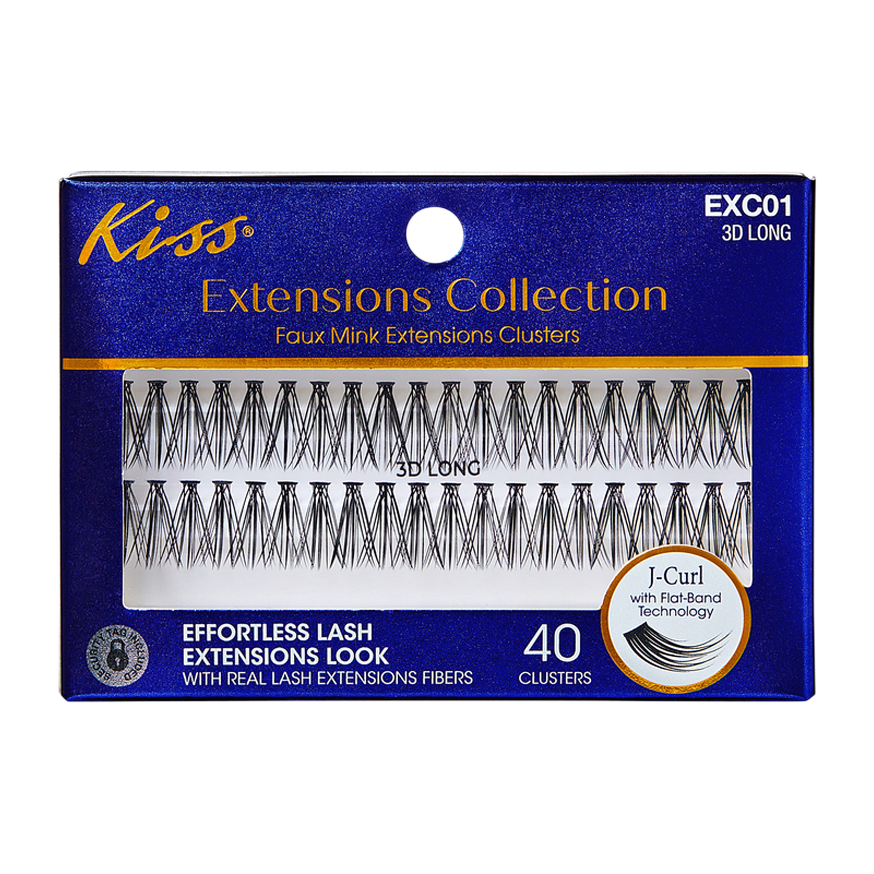 Kiss® Extensions Collection Faux Mink Extension Clusters 3D Long 40-Pack