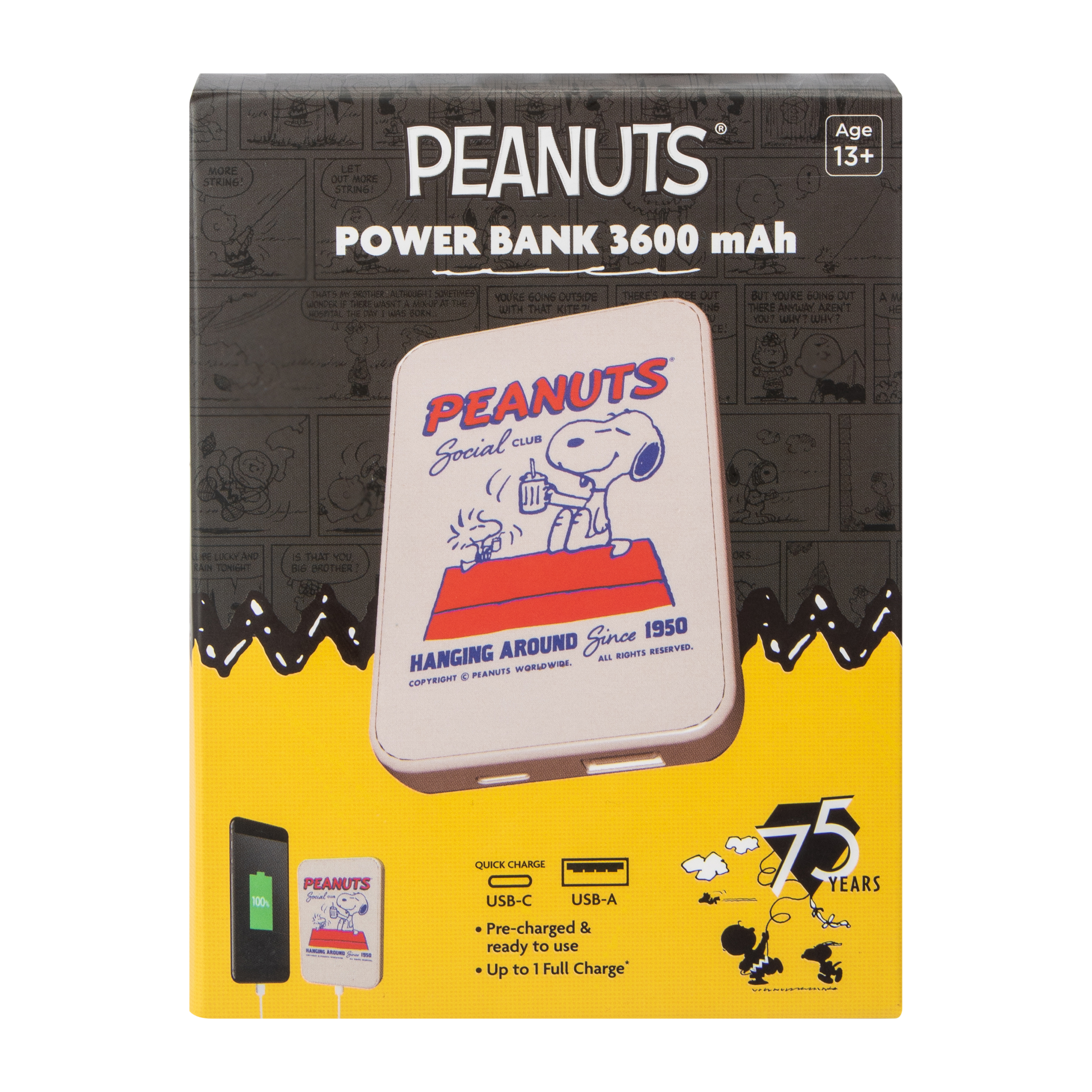 Peanuts® Power Bank 3600MAh