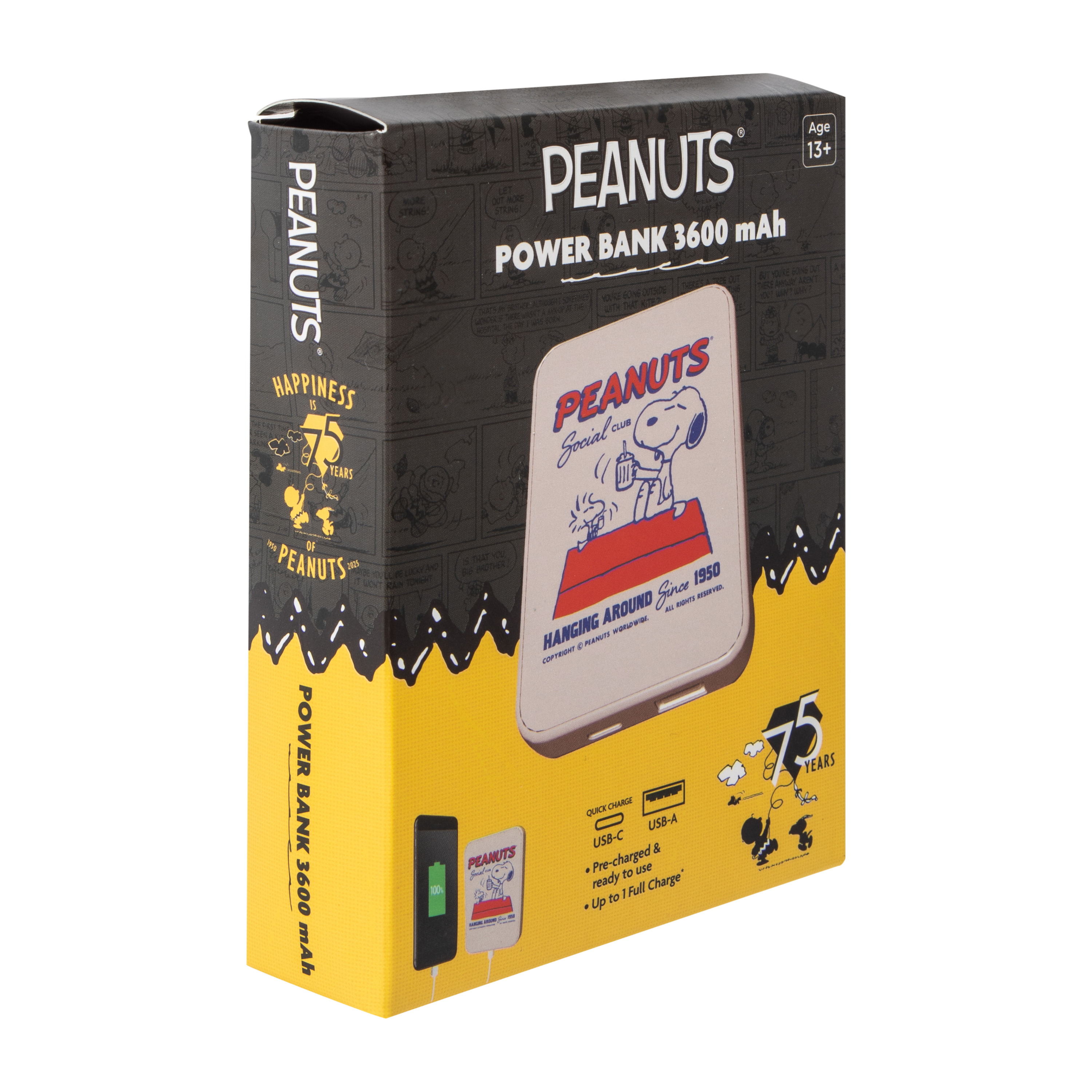 Peanuts® Power Bank 3600MAh