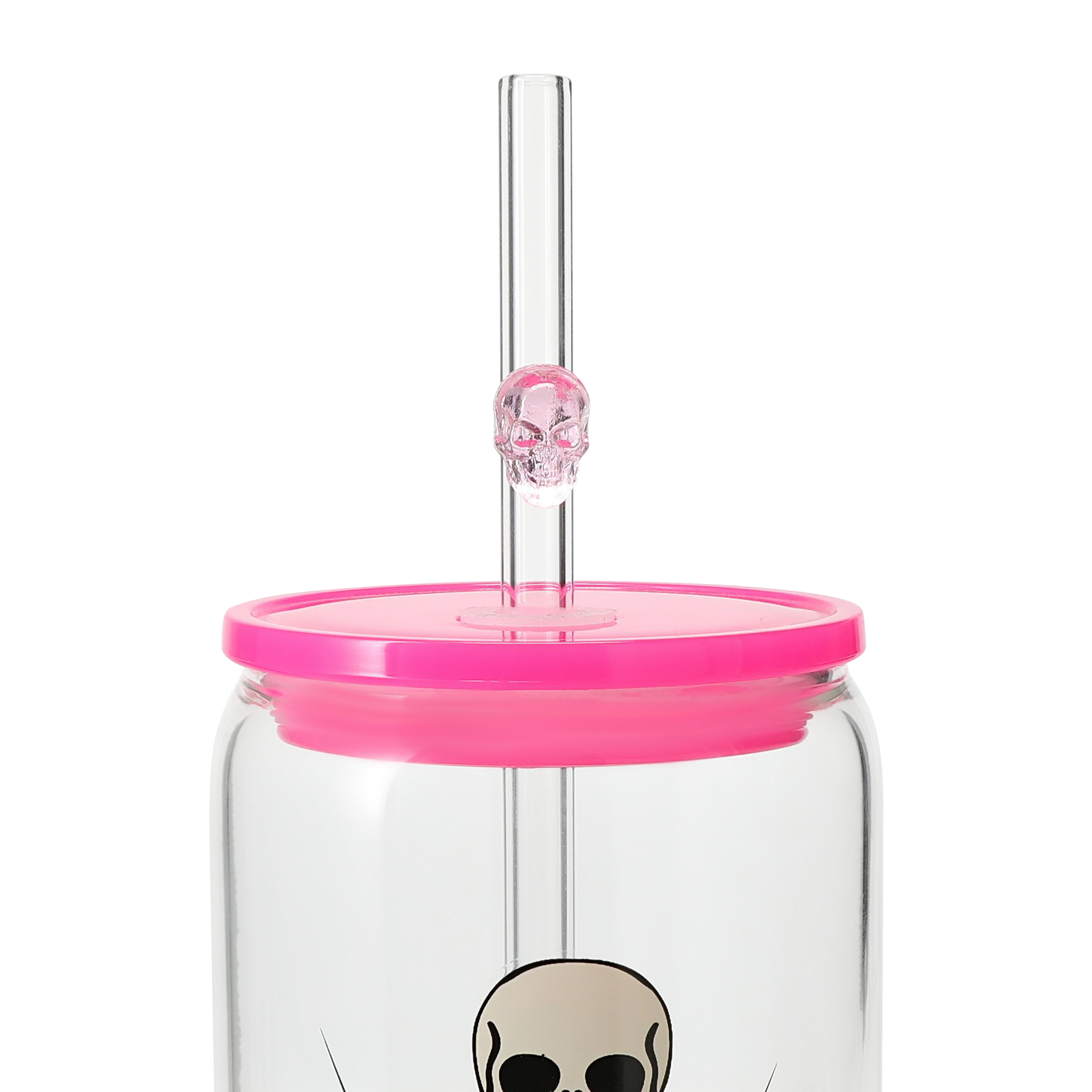 Halloween Glass Tumbler With Straw 20oz