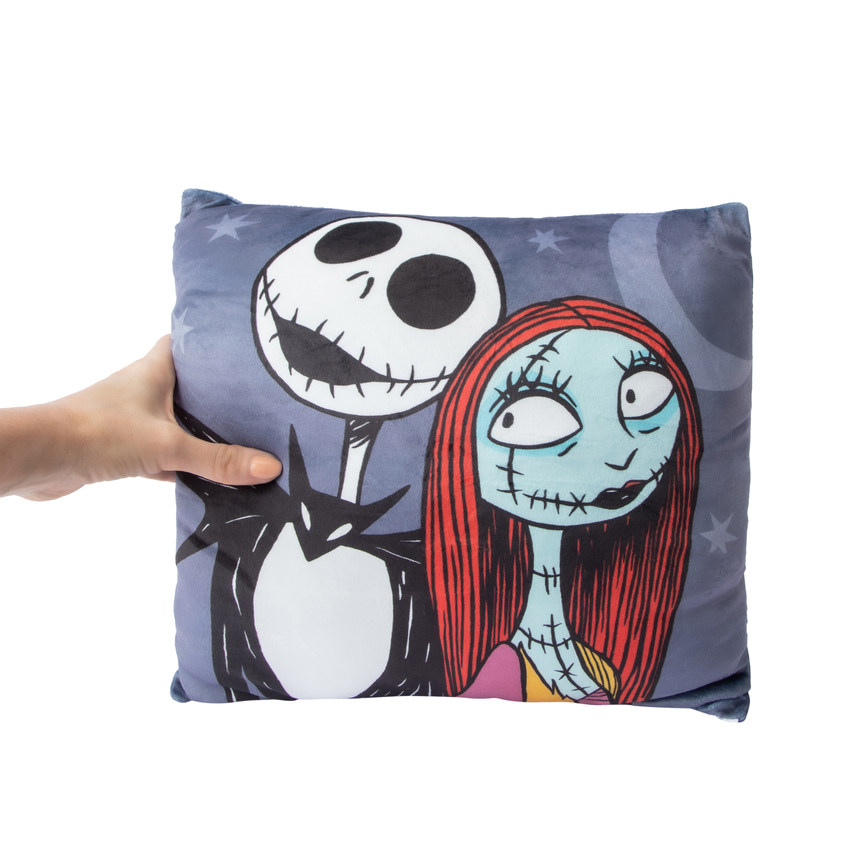 Disney Tim Burton's The Nightmare Before Christmas Couple Squishy Pillow 14inx14in