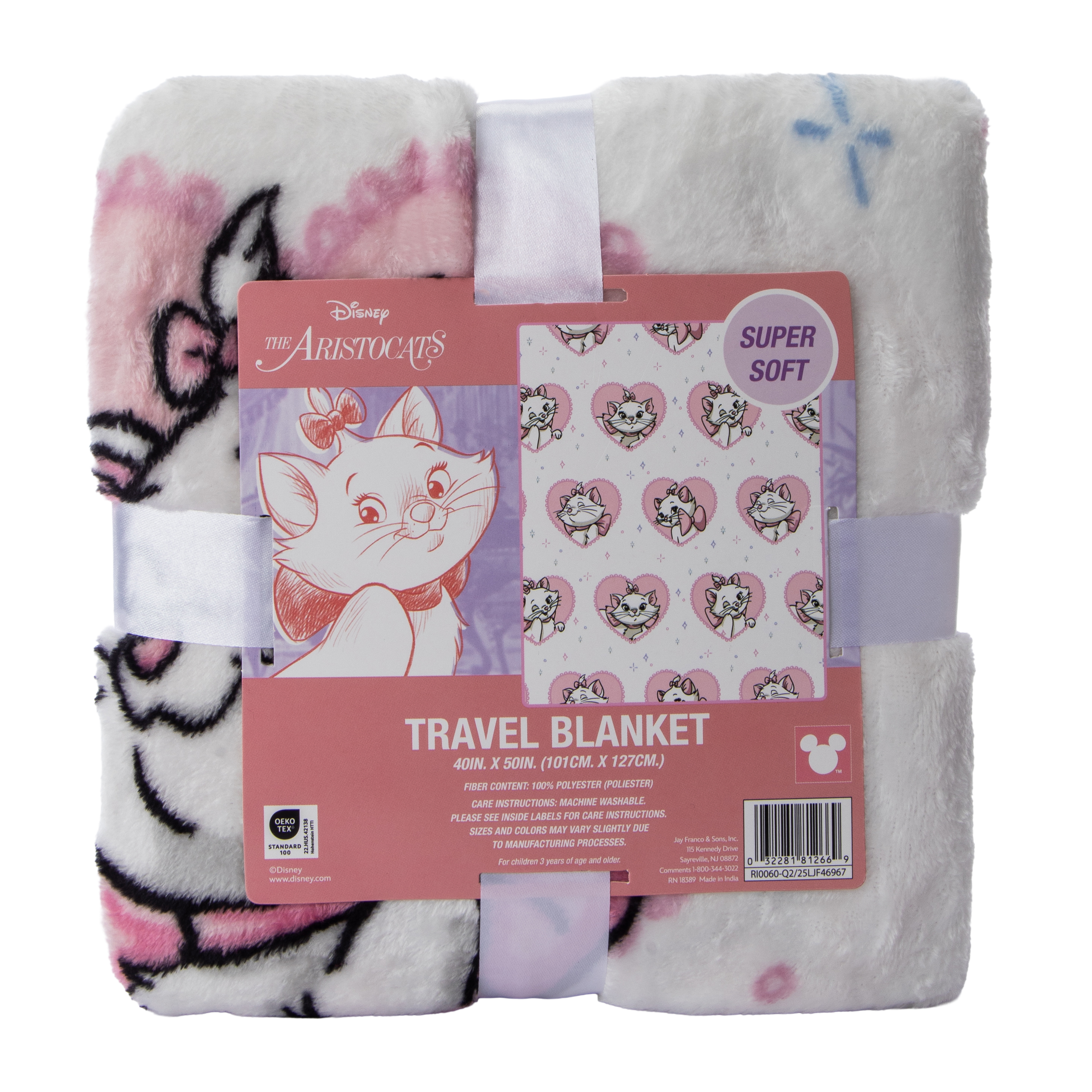 Disney The Aristocats Travel Blanket 40inx50in