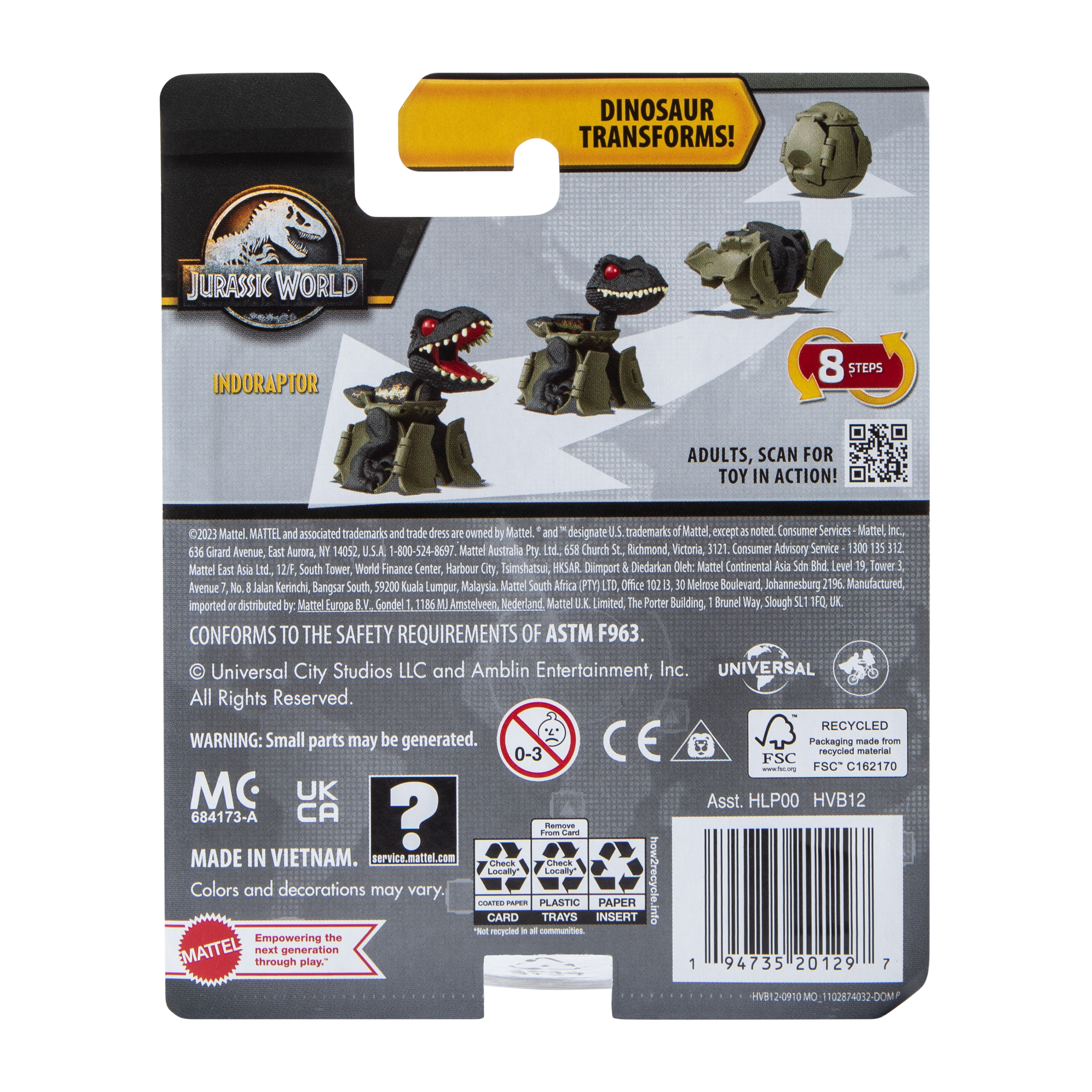 Jurassic World Fierce Changers™ Hidden Hatchers™ Toy | Five