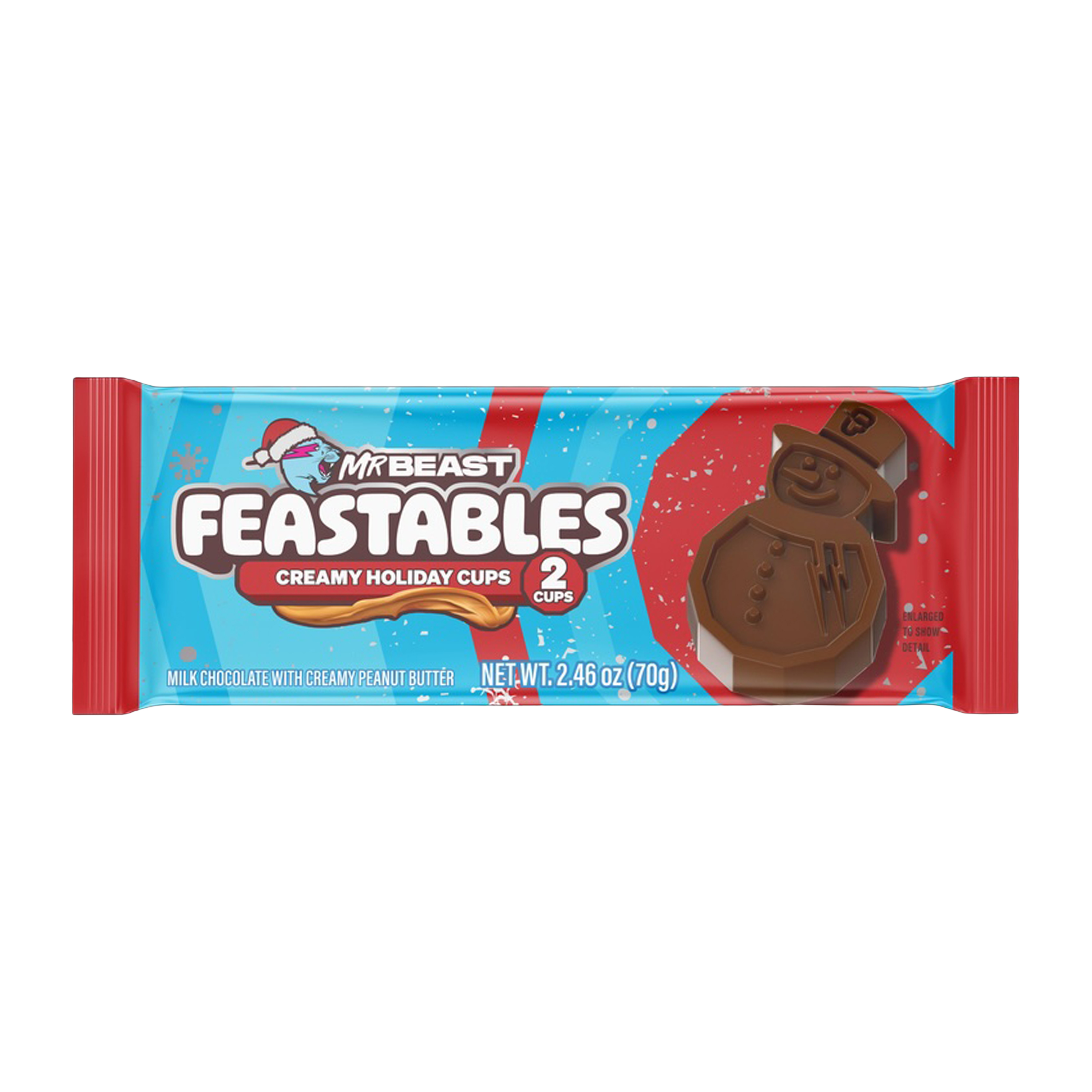 Mr Beast Feastables Creamy Holiday Cups 2.4oz