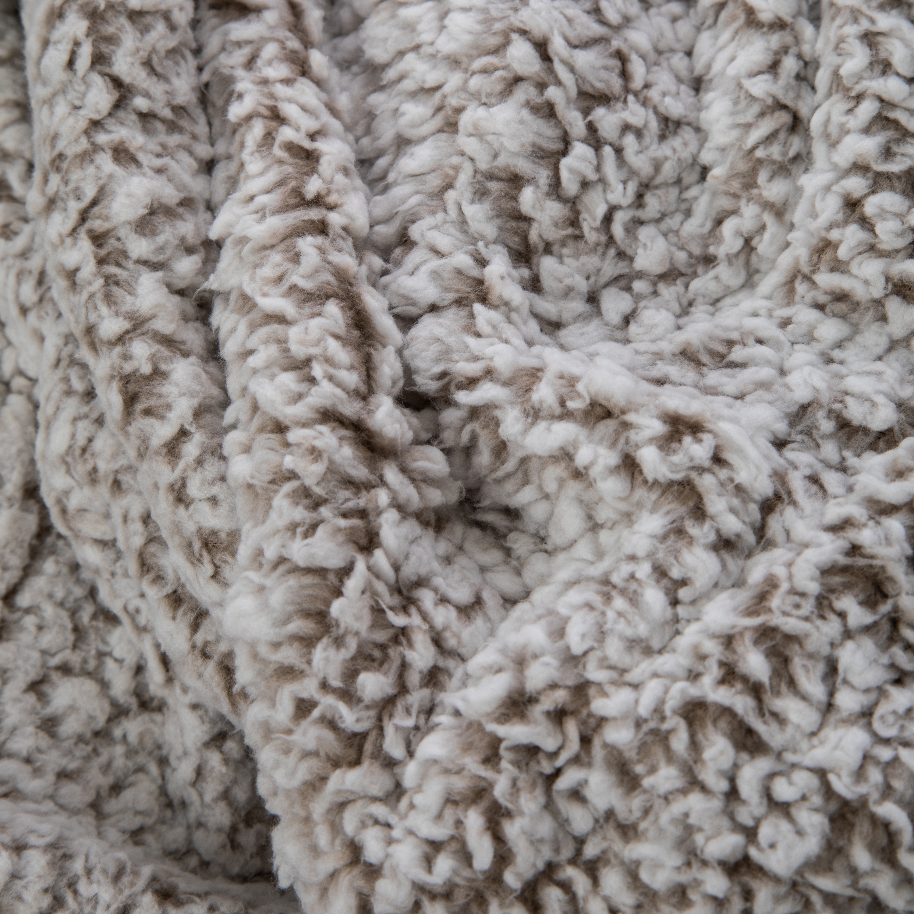 Luxe Collection Marled Sherpa Blanket 50inx60in