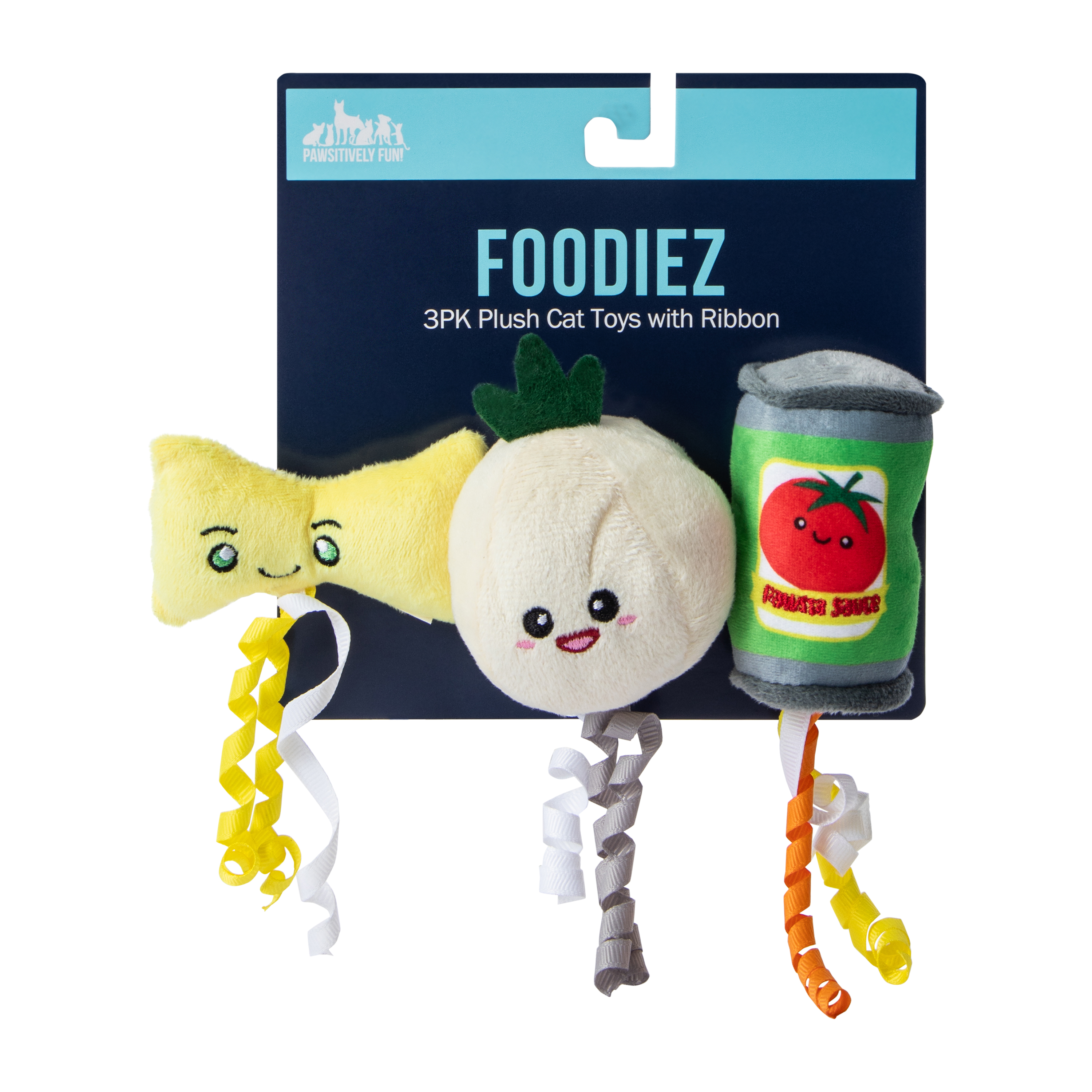 Foodiez Cat Toys With Ribbon 3-Pack
