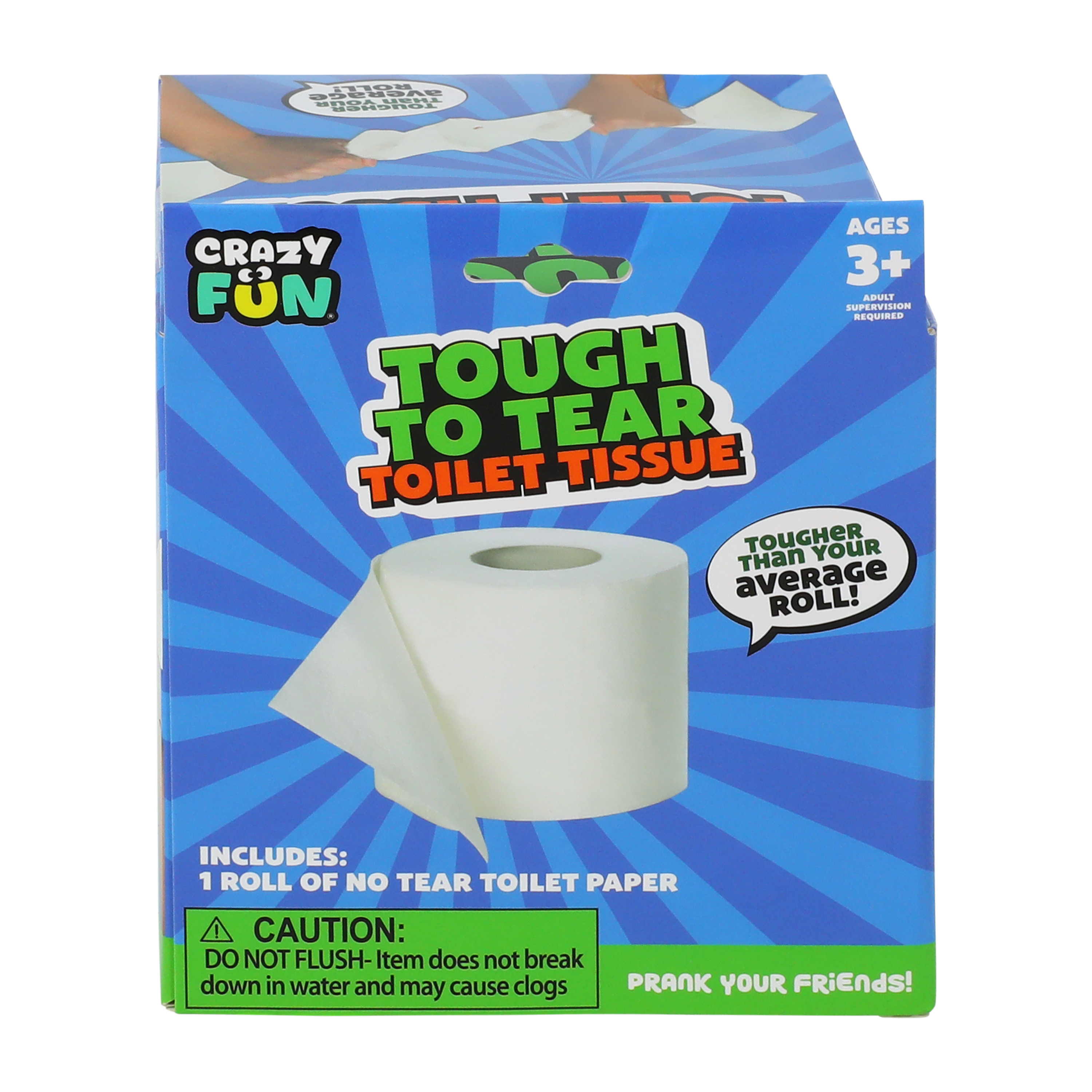Tough To Tear Toilet Tissue Prank Toy Set