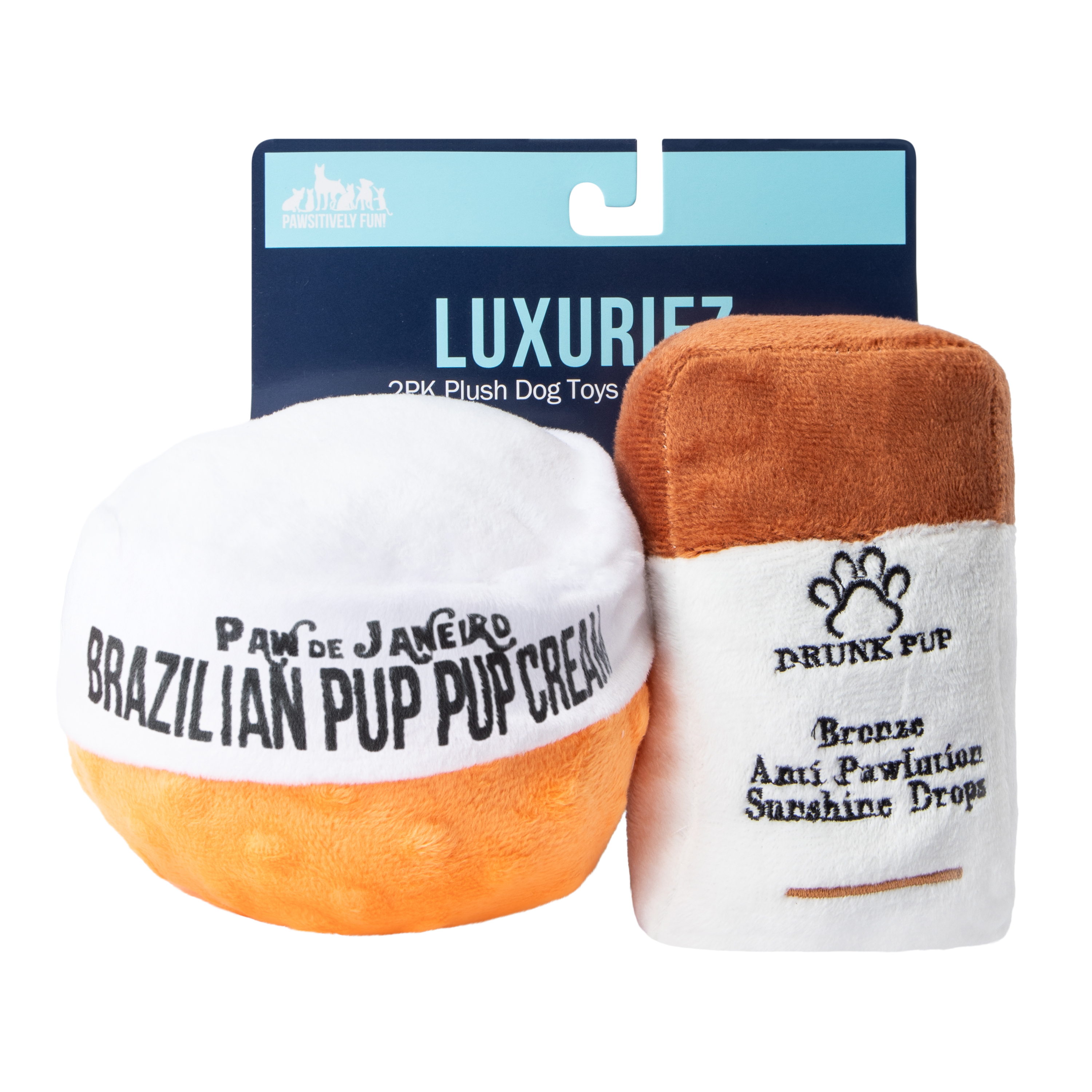 Luxuriez Plush Dog Toys 2-Pack