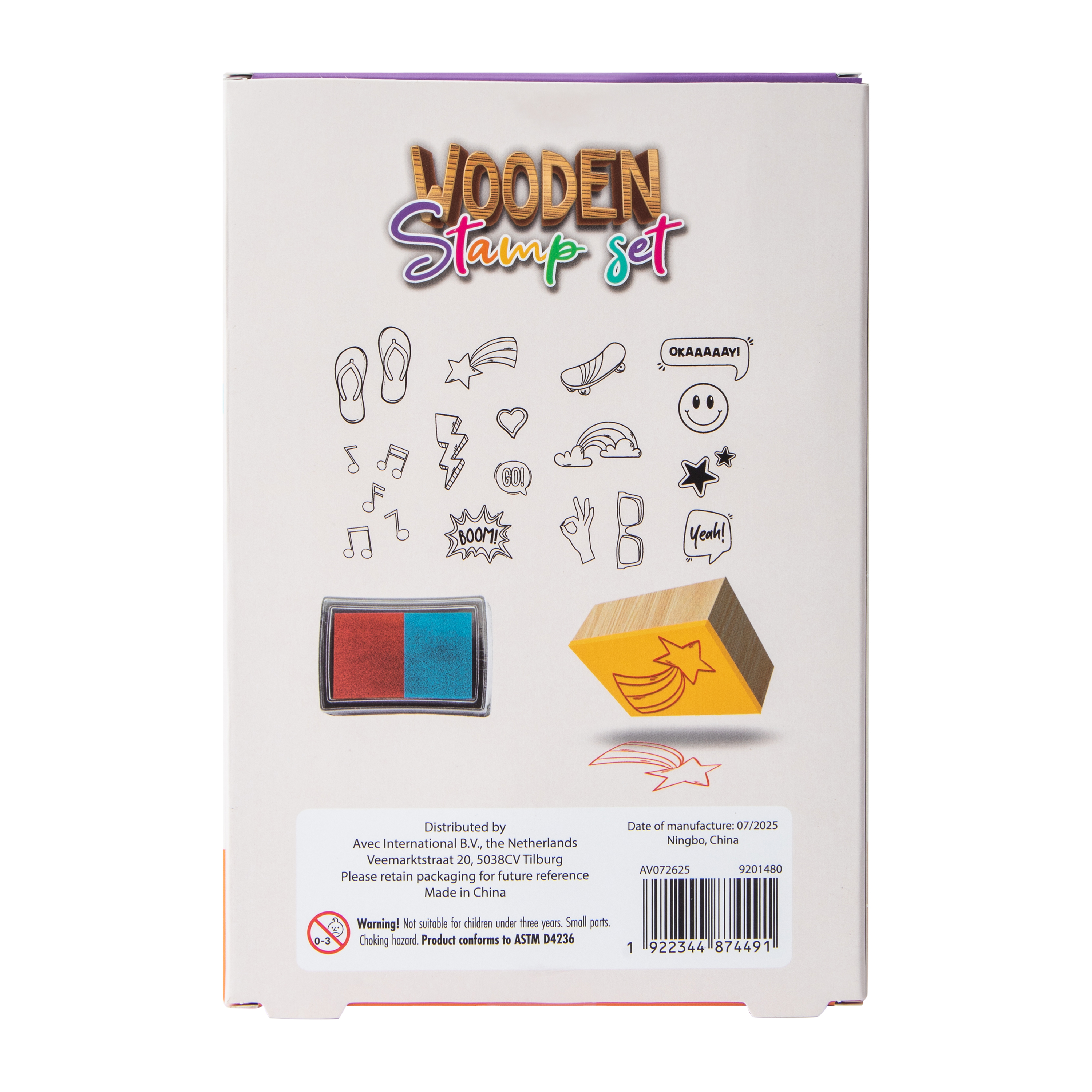 Avec Wooden Stamp Set