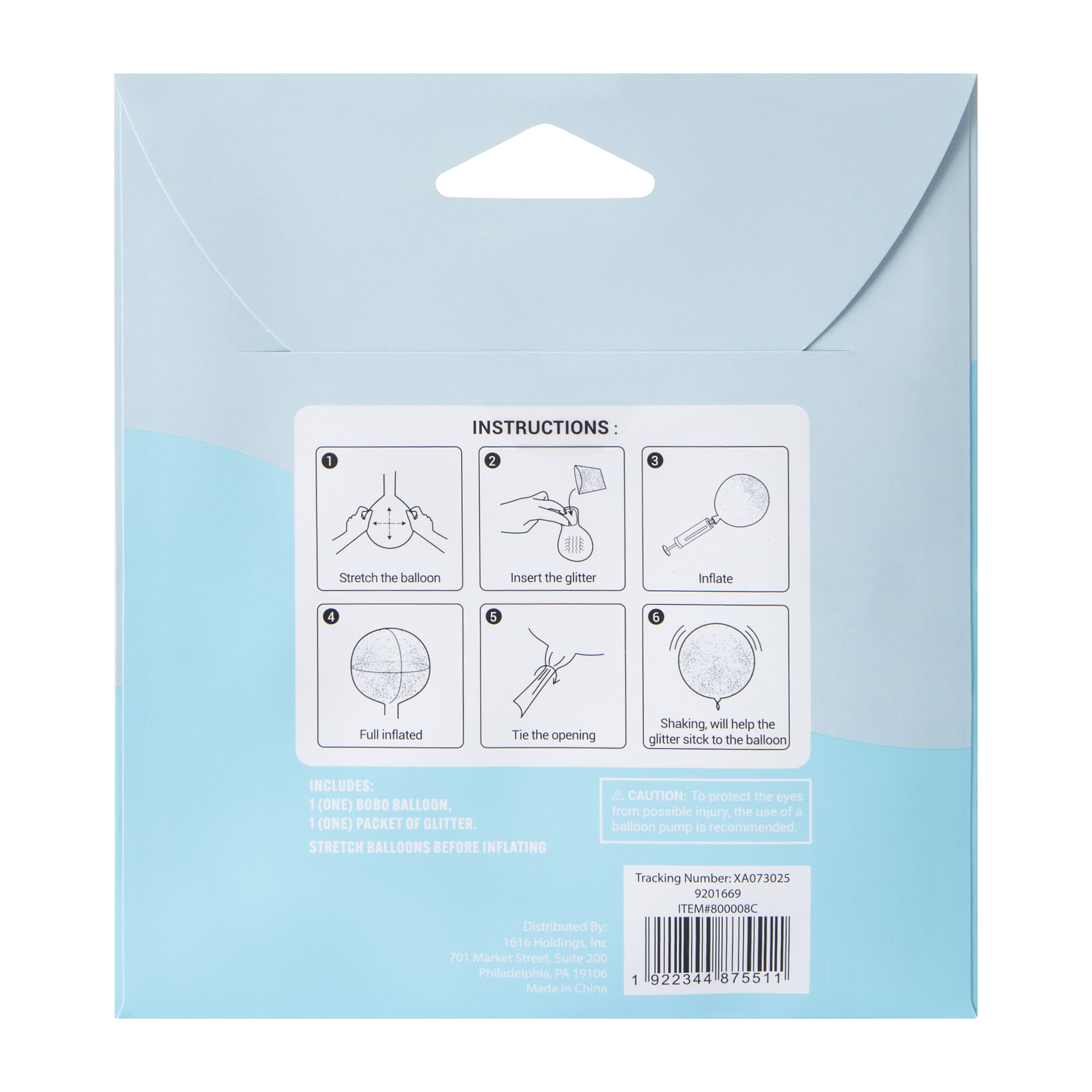 Glitter Bobo Balloon