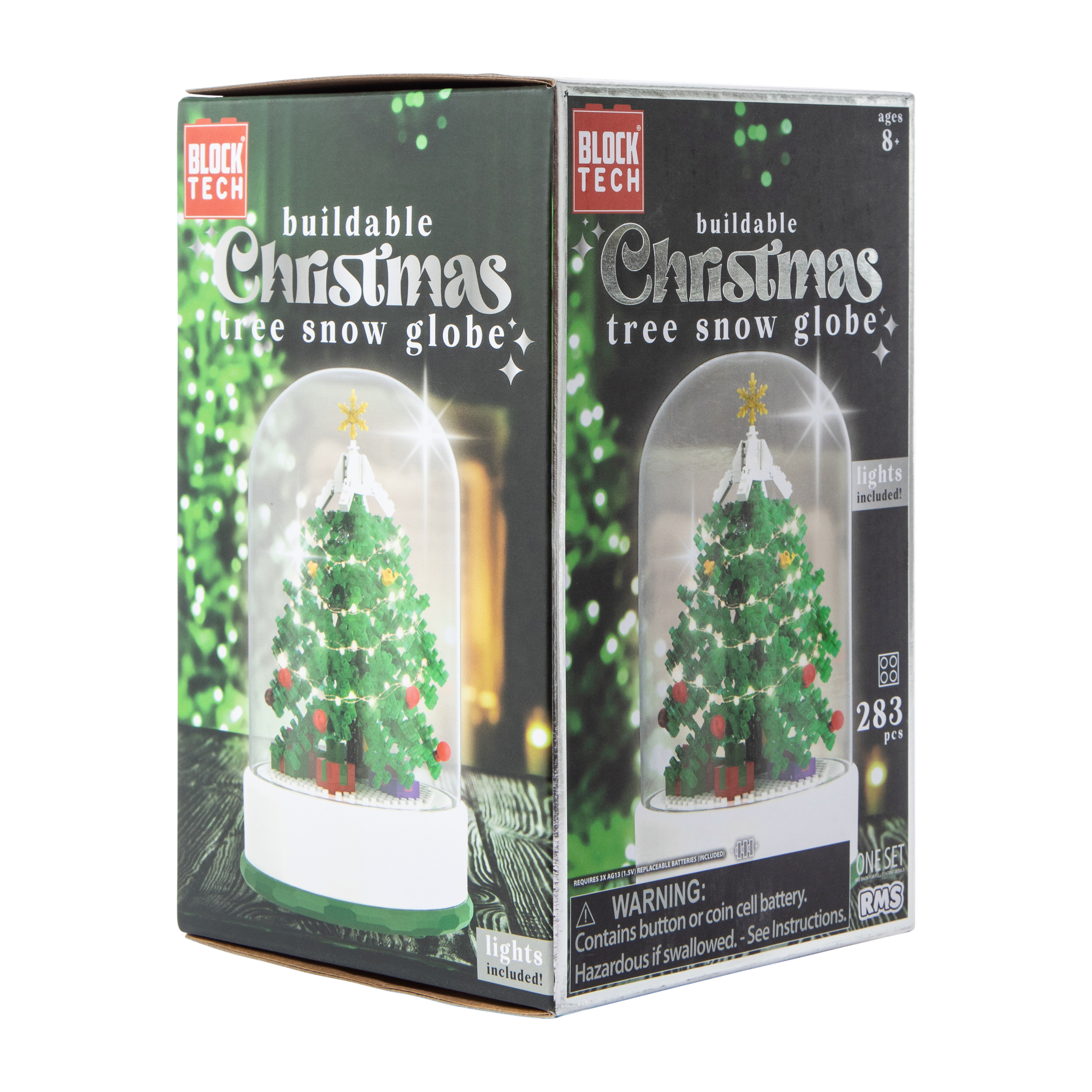 Block Tech® Buildable Christmas Tree Snow Globe