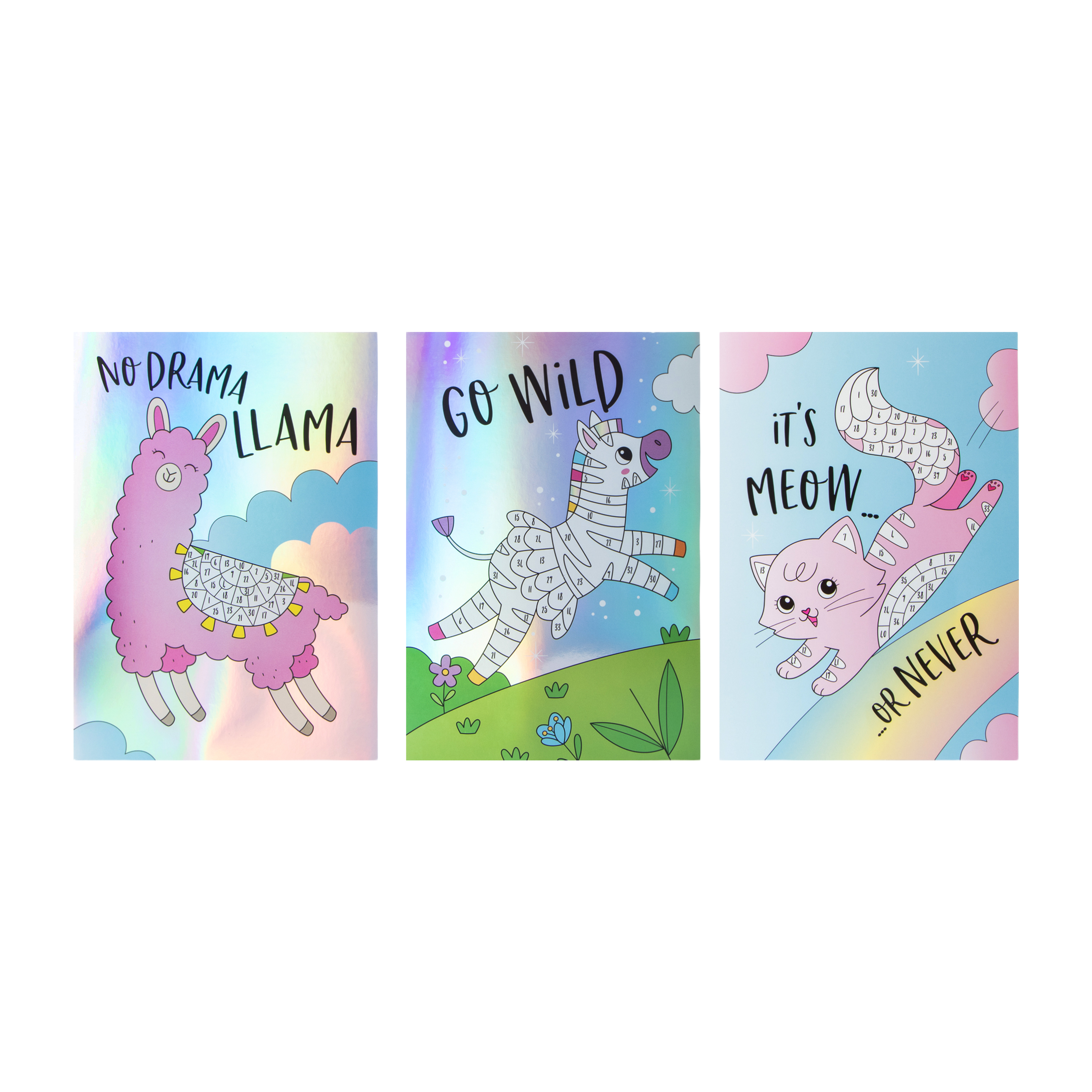 Sticker By Numbers Cute Animals Set