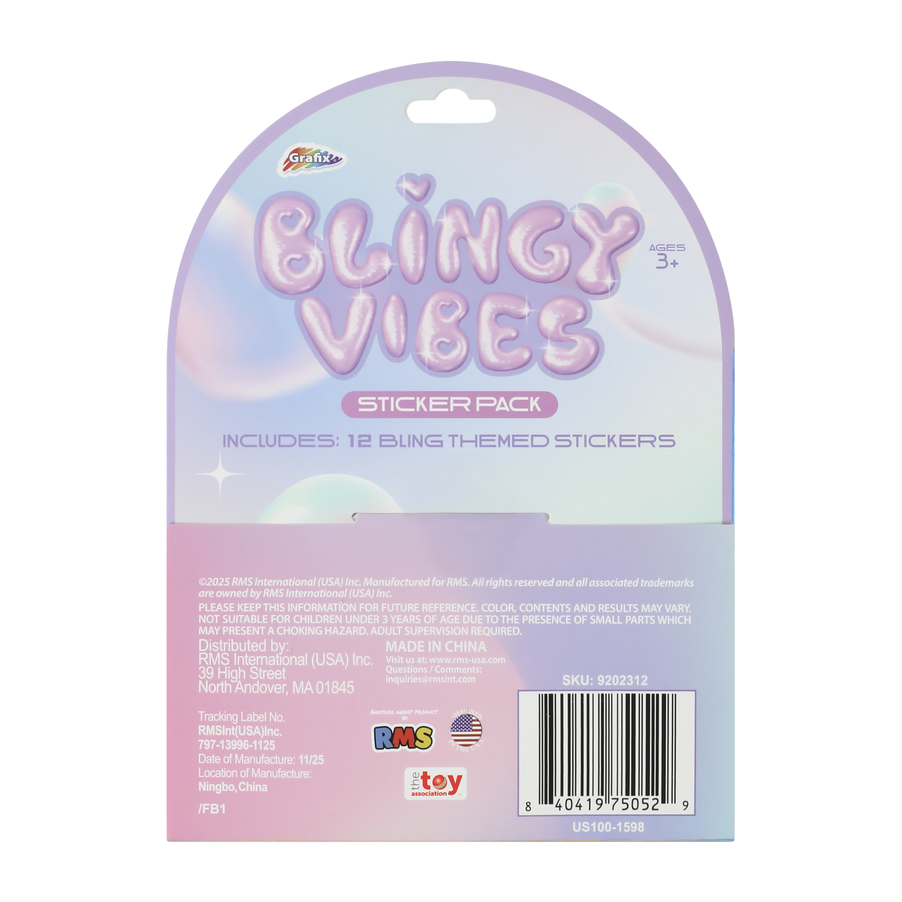 Grafix® Blingy Vibes Sticker Pack Set