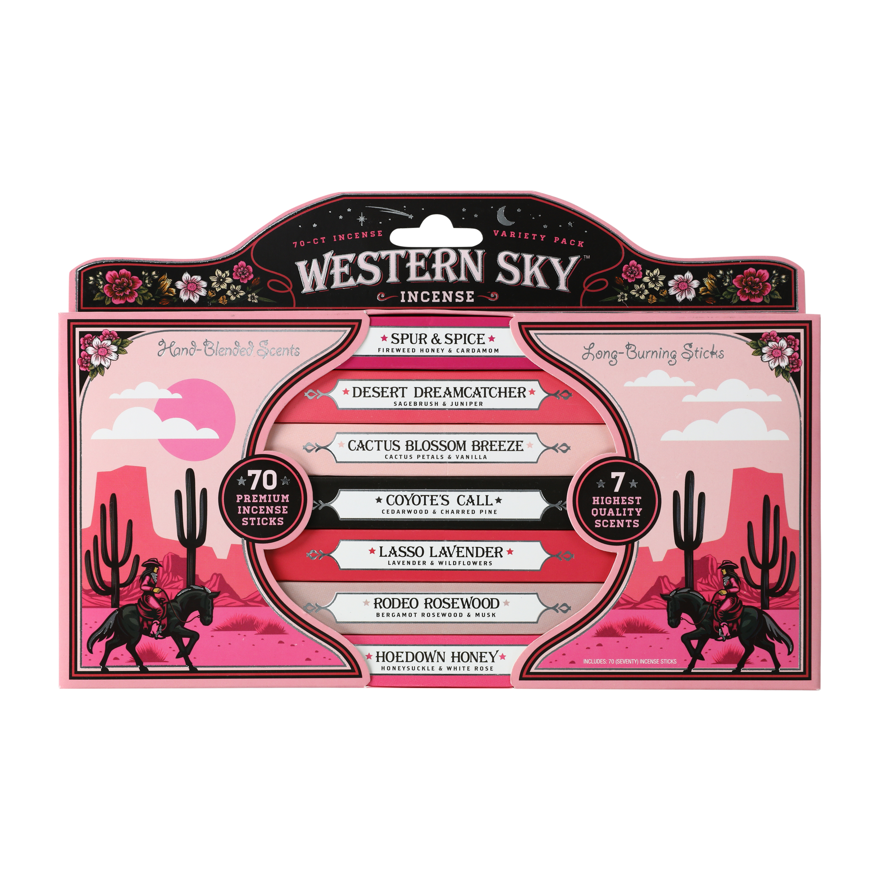 Western Sky Incense Variety 70-Count Pack