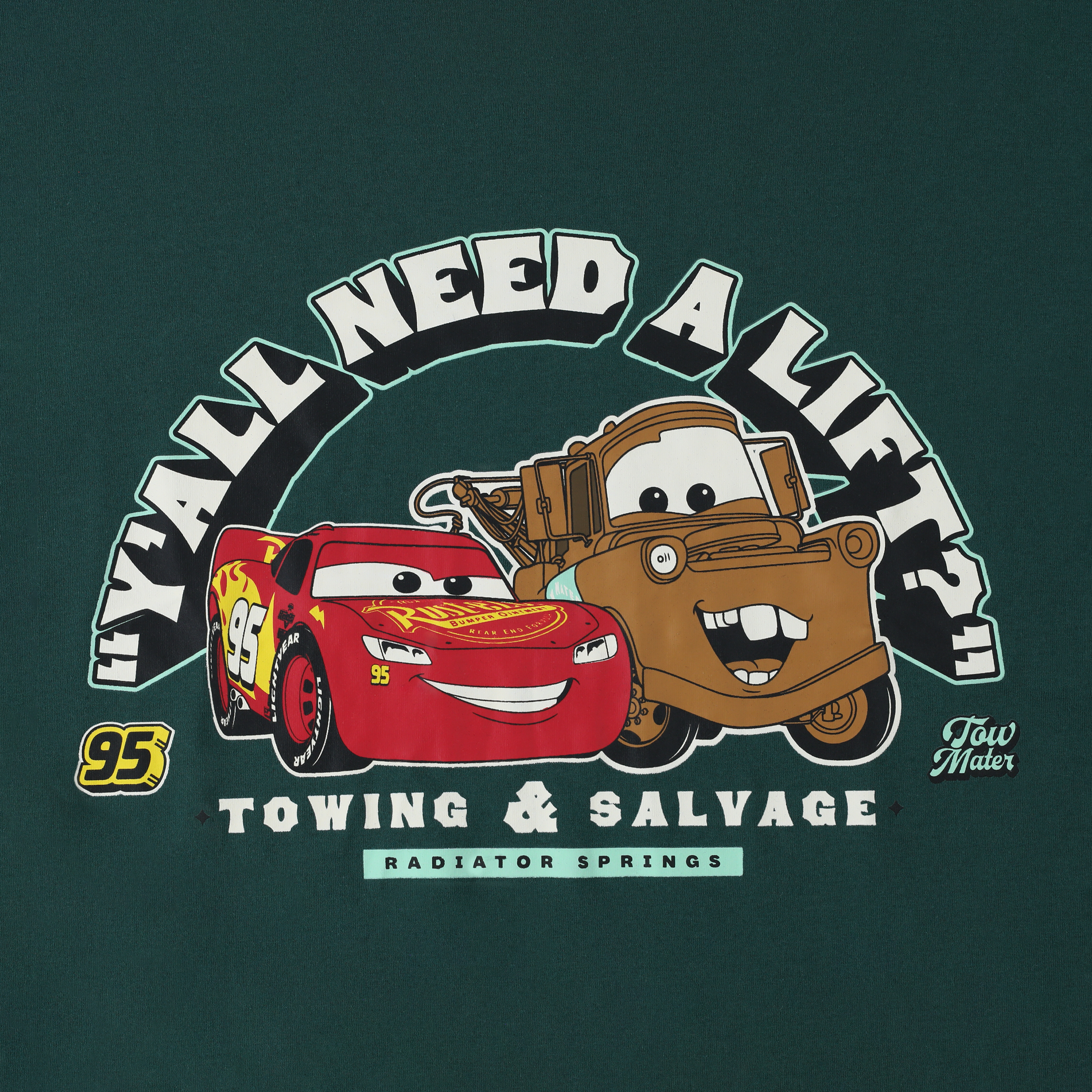 Disney PIXAR Cars Towing & Salvage Graphic Tee