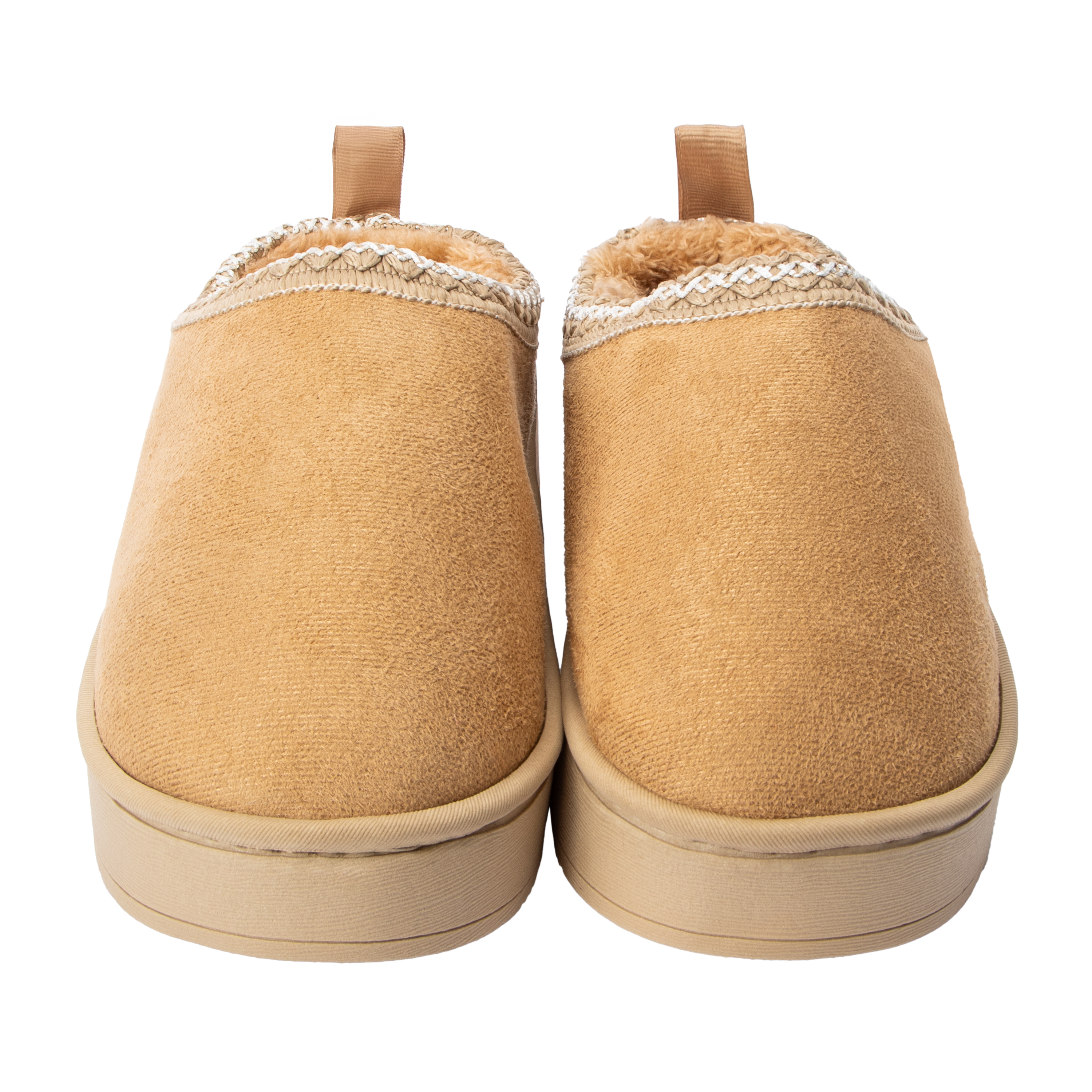 Suede Stitched Platform Shoes