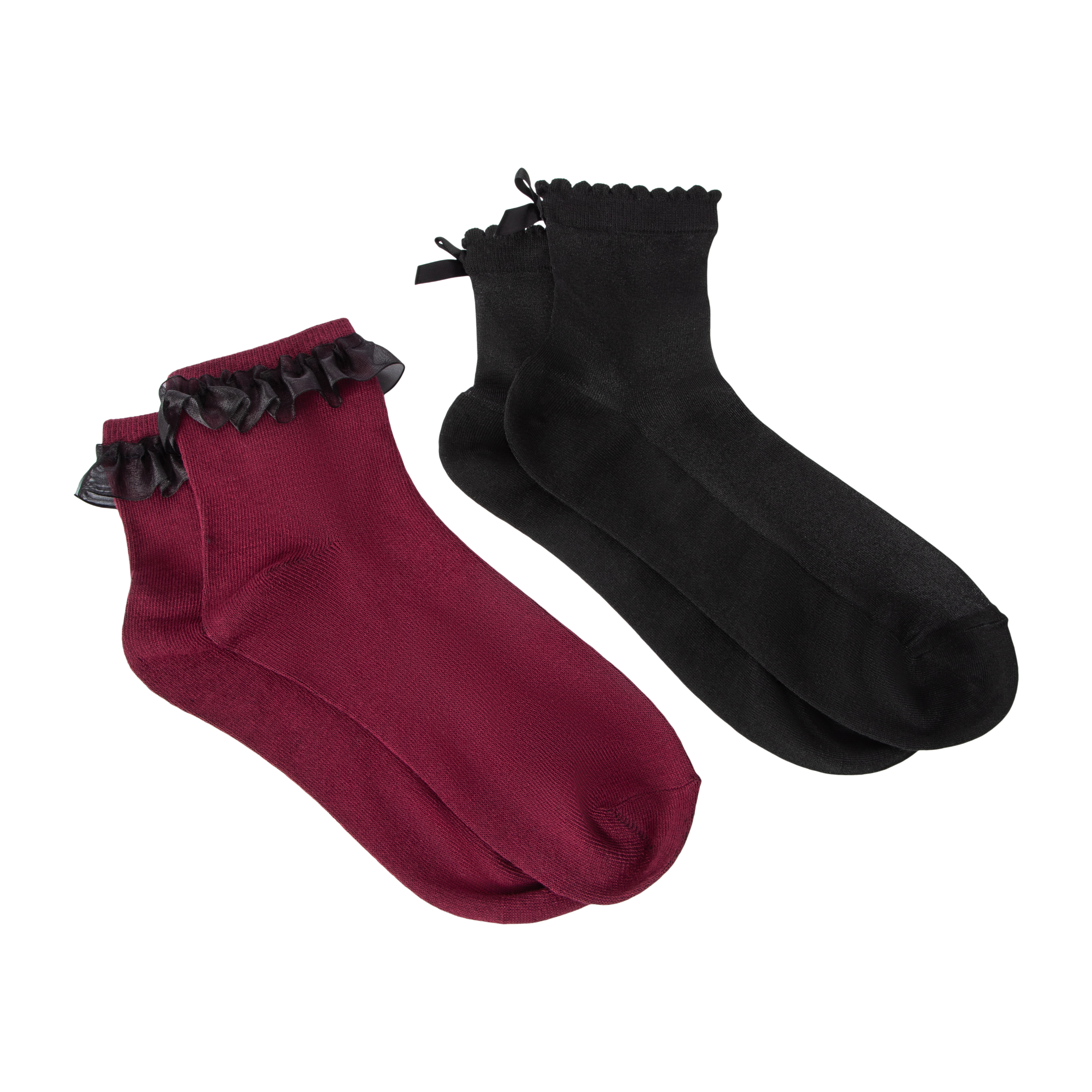 Juniors Halloween Quarter Crew Socks 2-Pairs