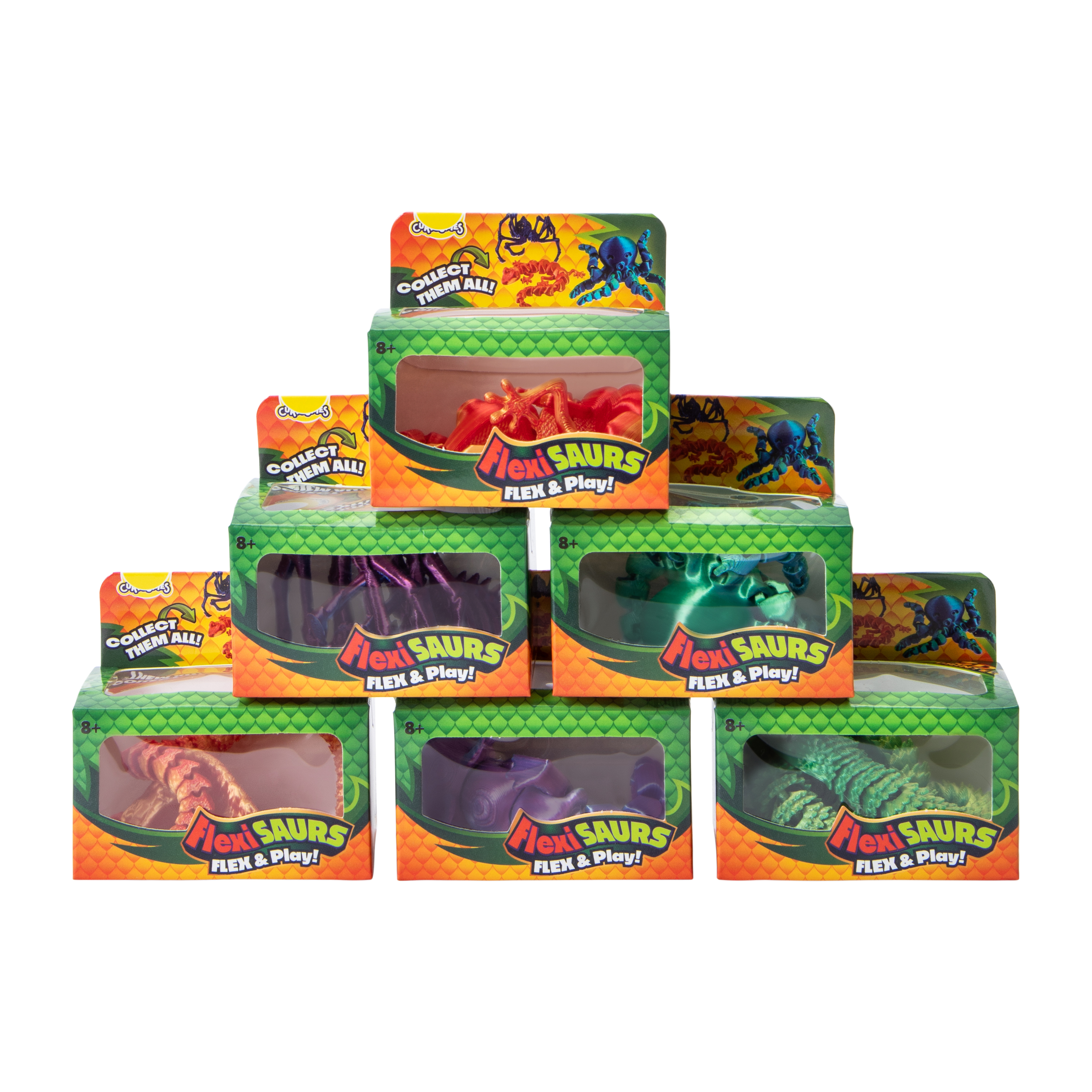 ORB Curiosities™ Flexisaurs Toy (Styles May Vary)