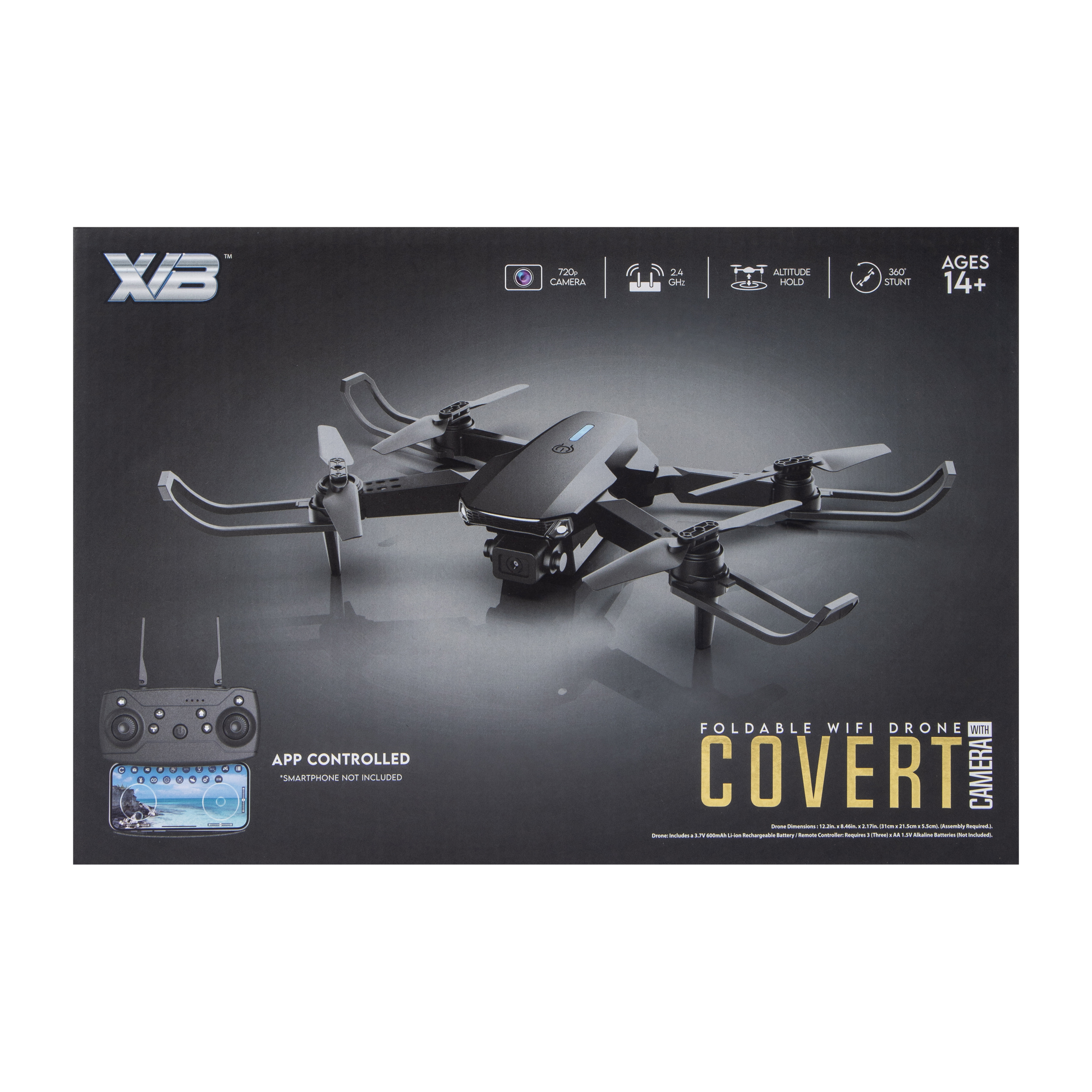 XVB™ Covert Foldable Wifi Drone With Camera