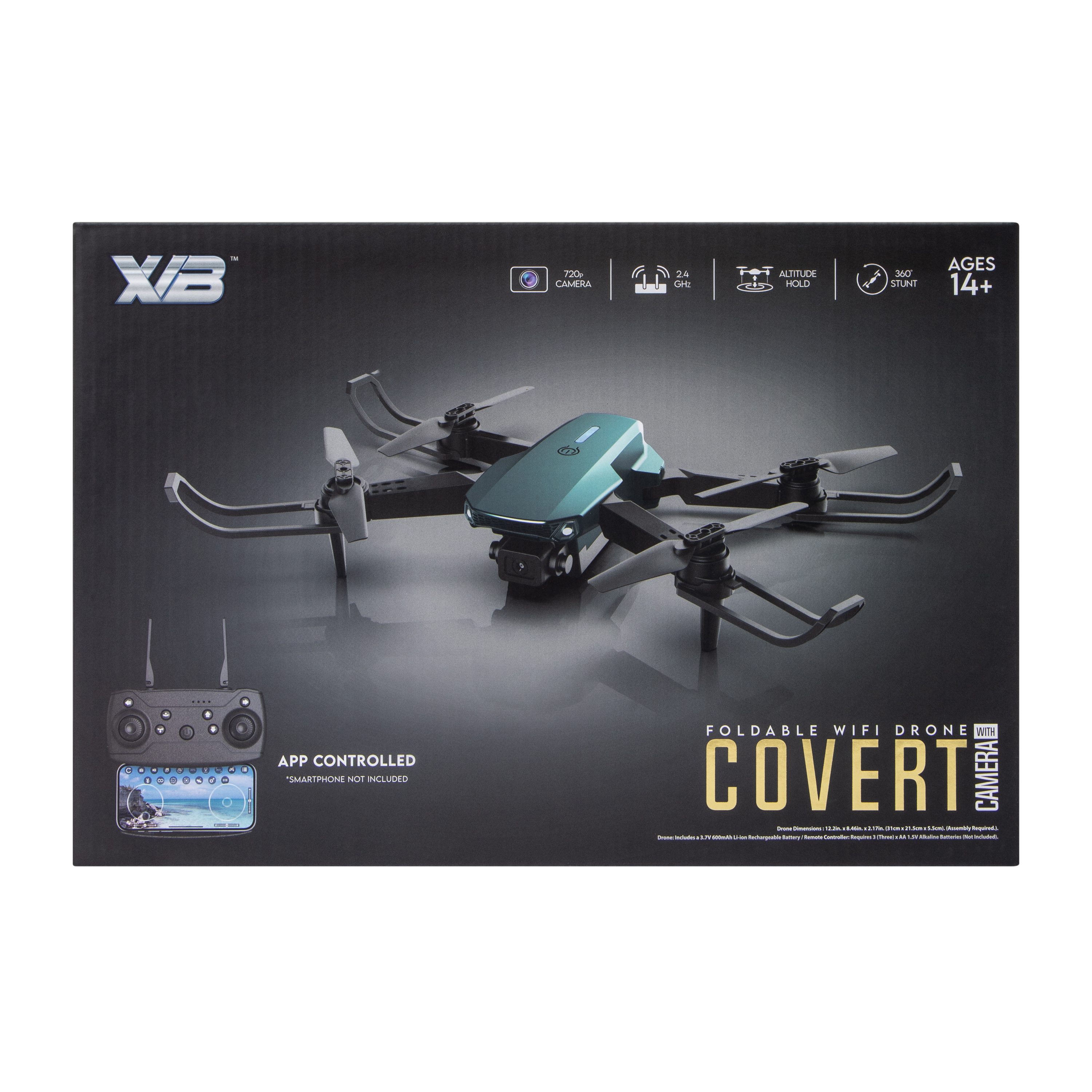 XVB™ Covert Foldable Wifi Drone With Camera