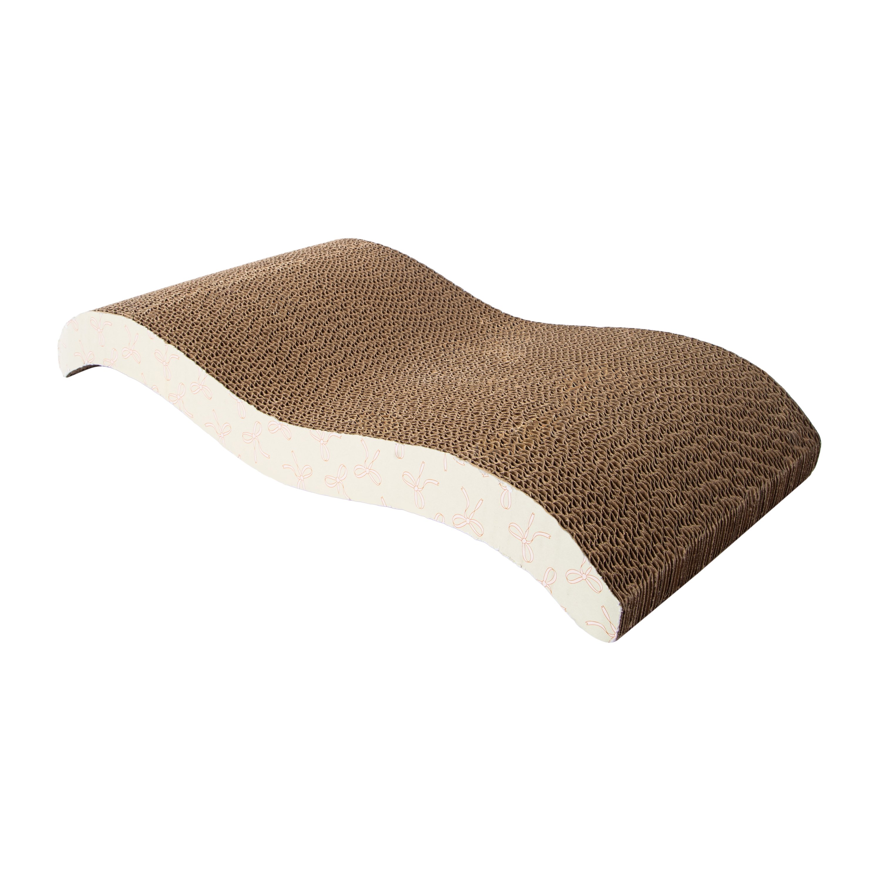 Printed Wave Cat Scratcher With Catnip