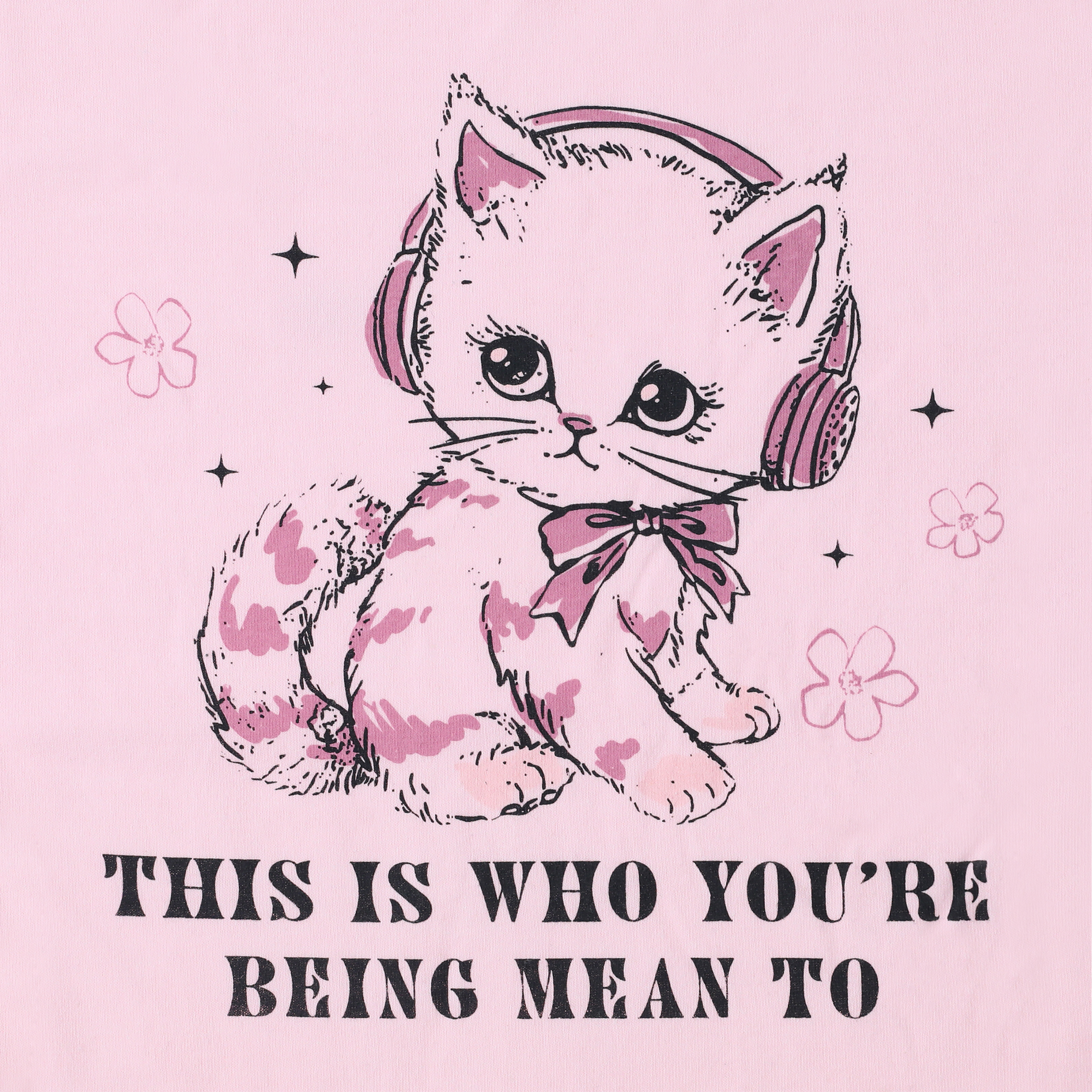 Cute Kitty Personality Graphic Tee