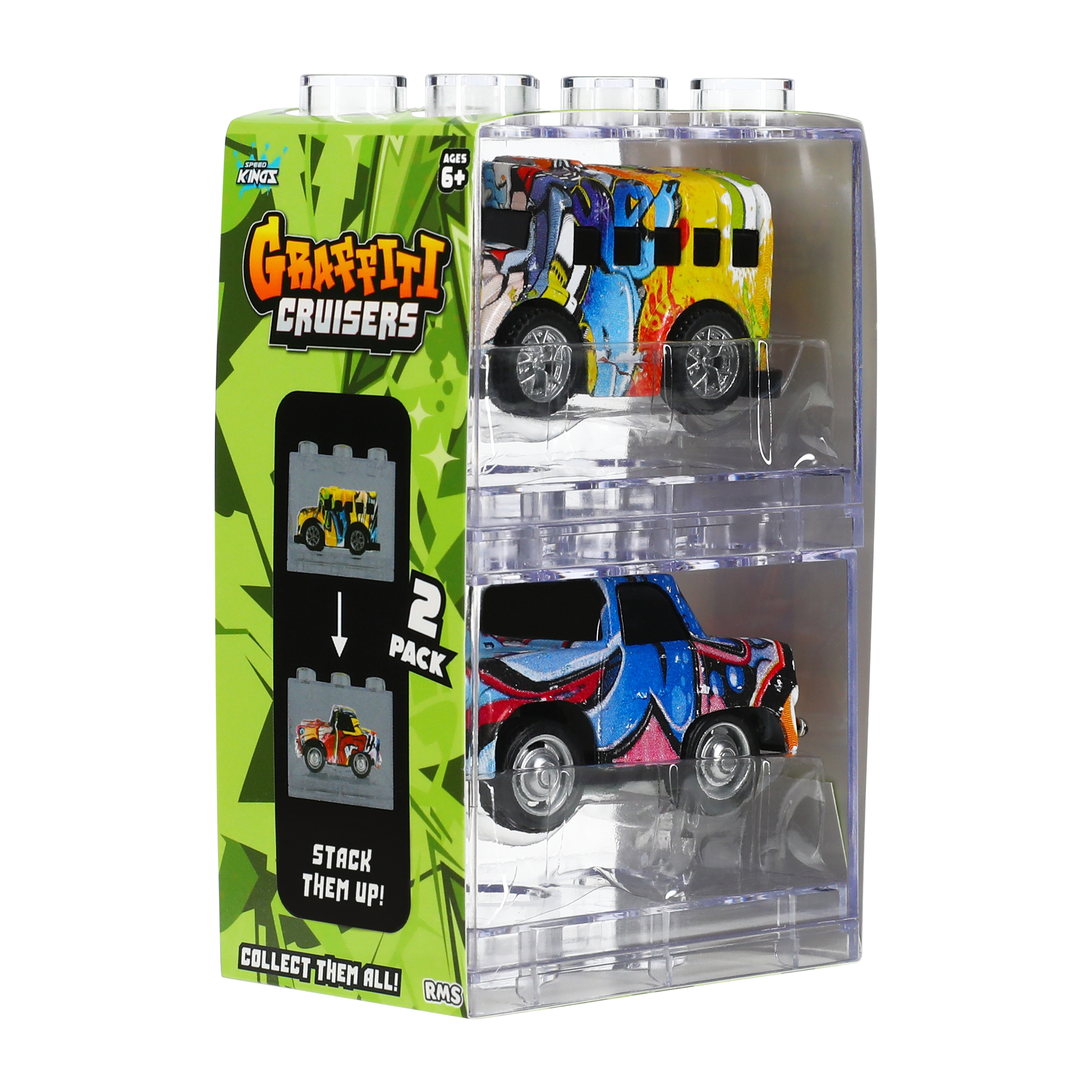 Speed Kings Graffiti Cruisers 2-Pack