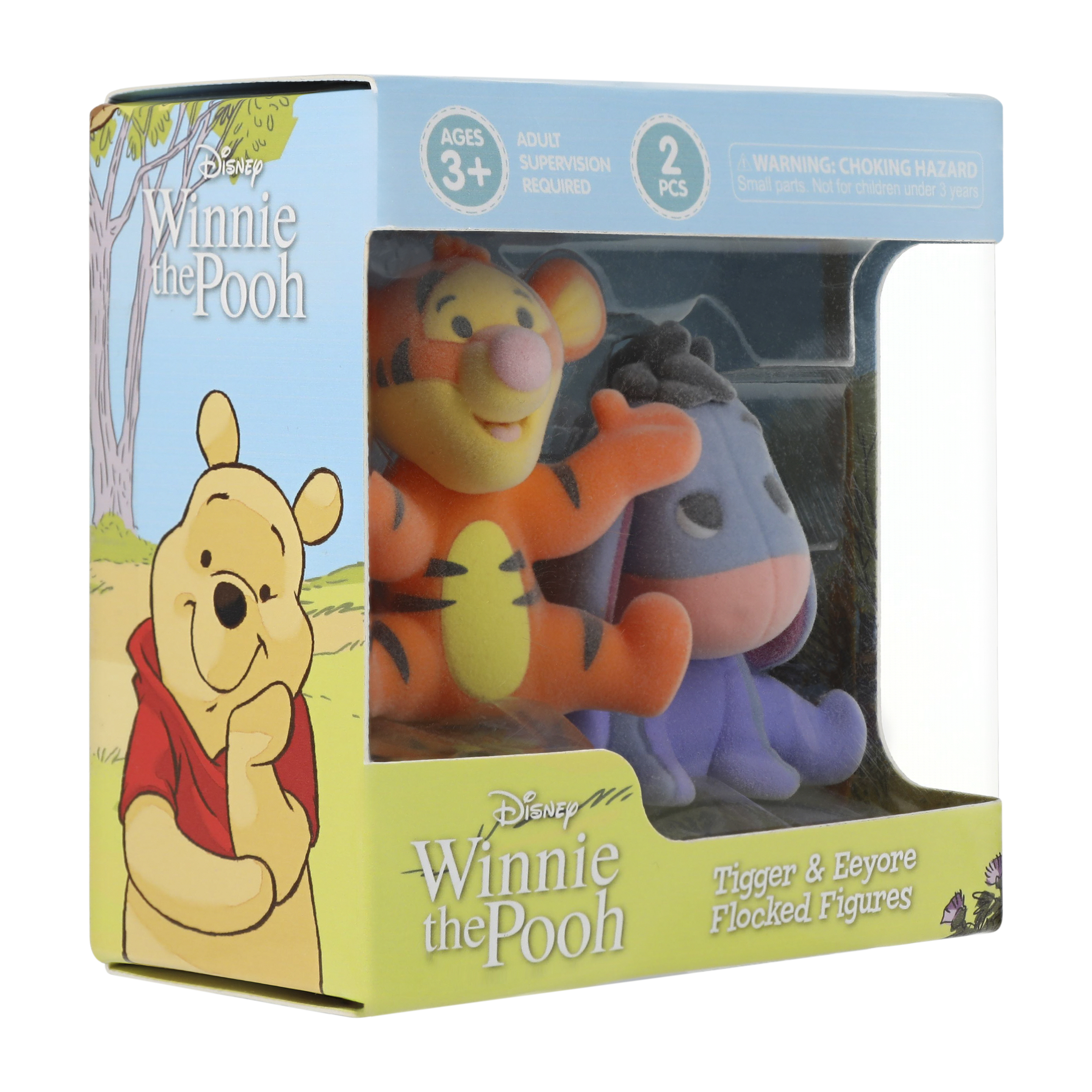 Disney Winnie The Pooh Flocked Figures 2-Pack