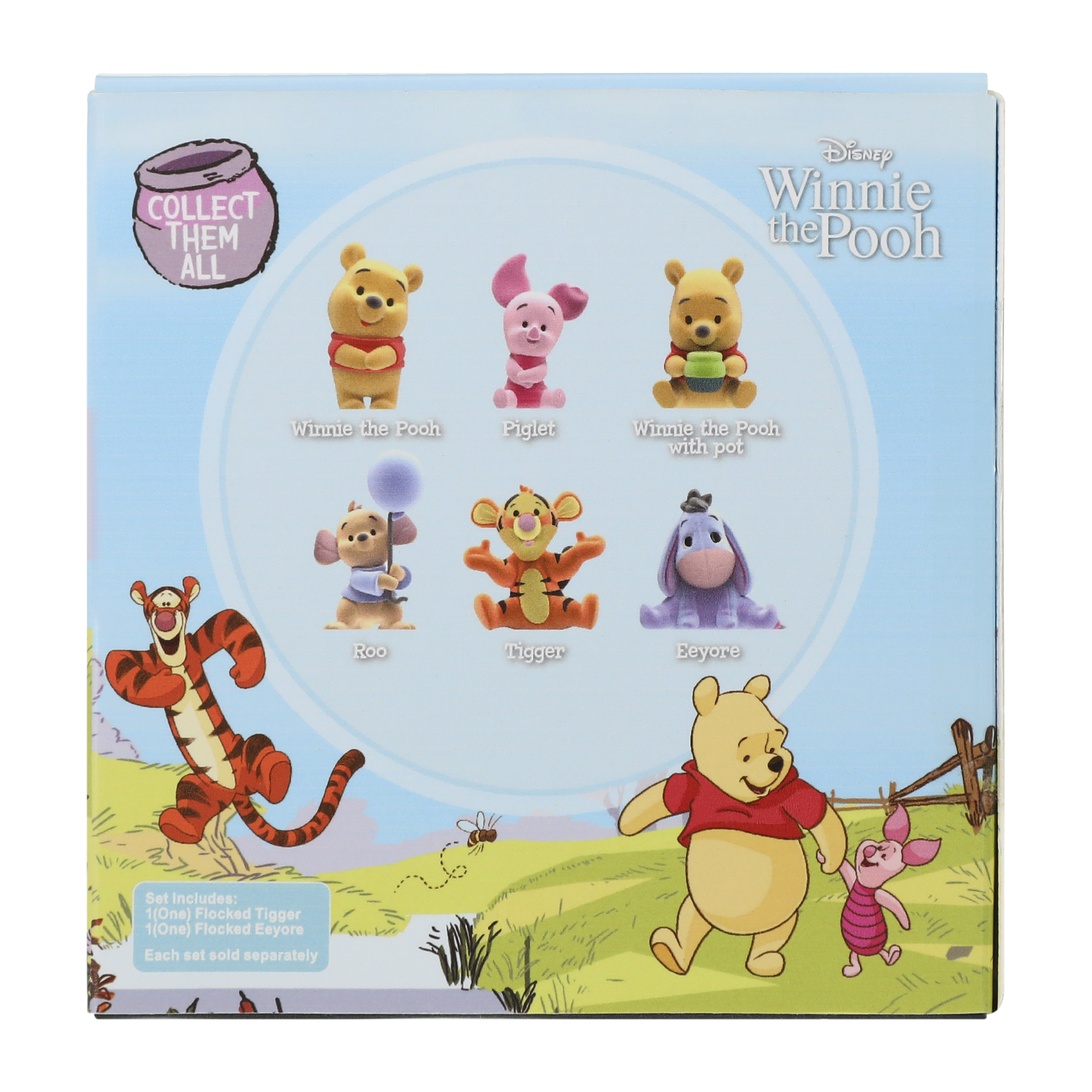 Disney Winnie The Pooh Flocked Figures 2-Pack