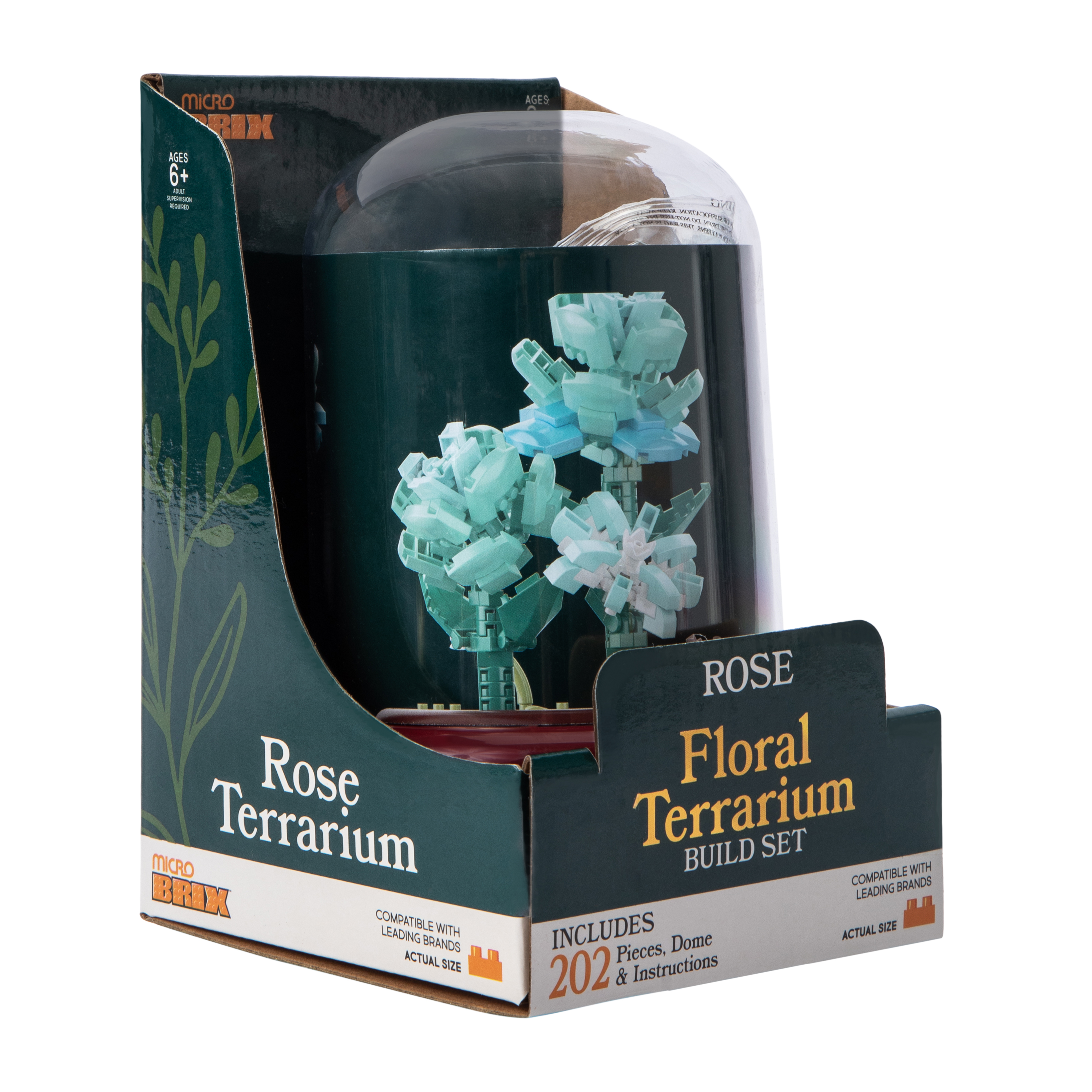Micro Brix Floral Terrarium Building Blocks Set