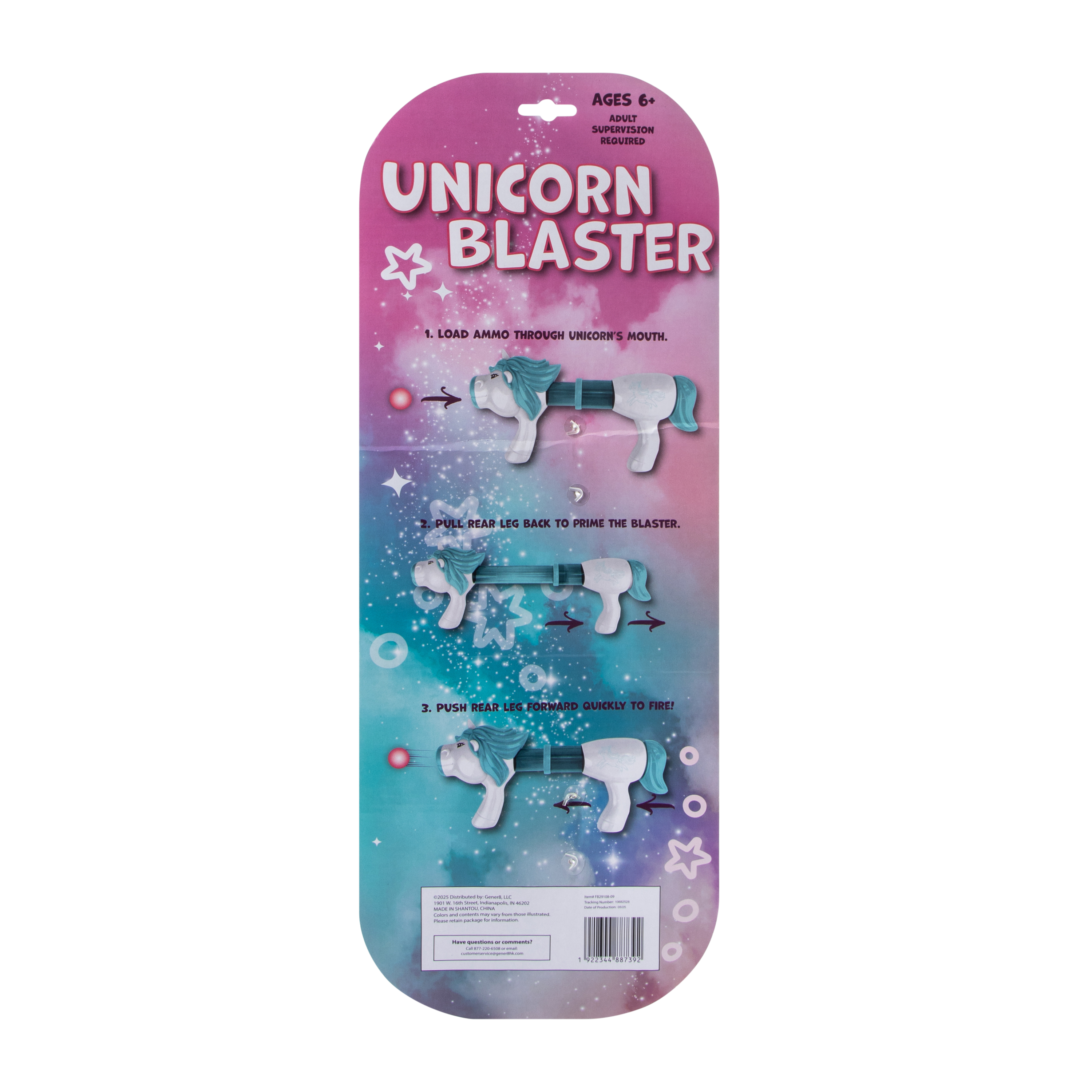 unicorn blaster foam ball shooter