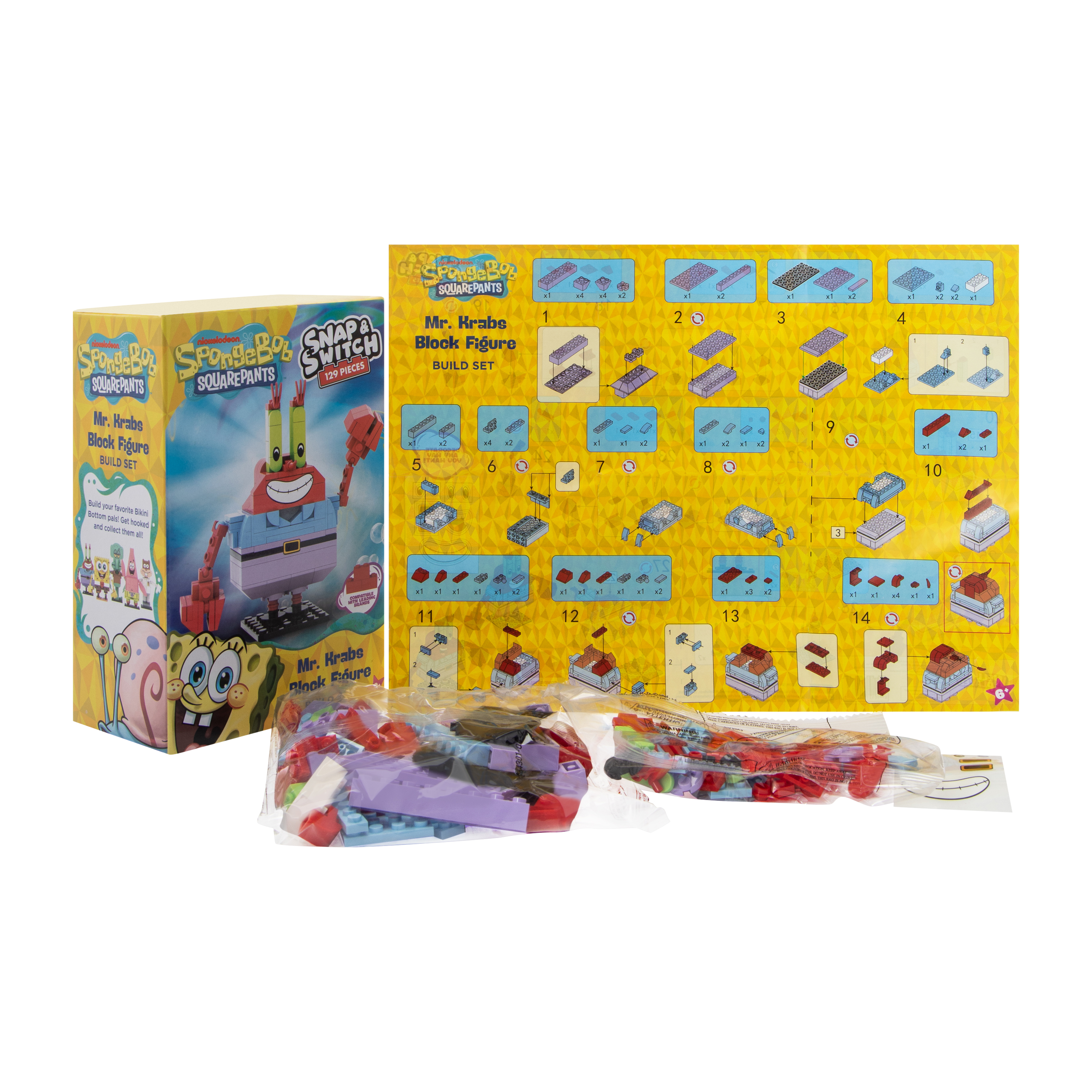 SpongeBob SquarePants™ Snap & Switch Block Figure Build Set