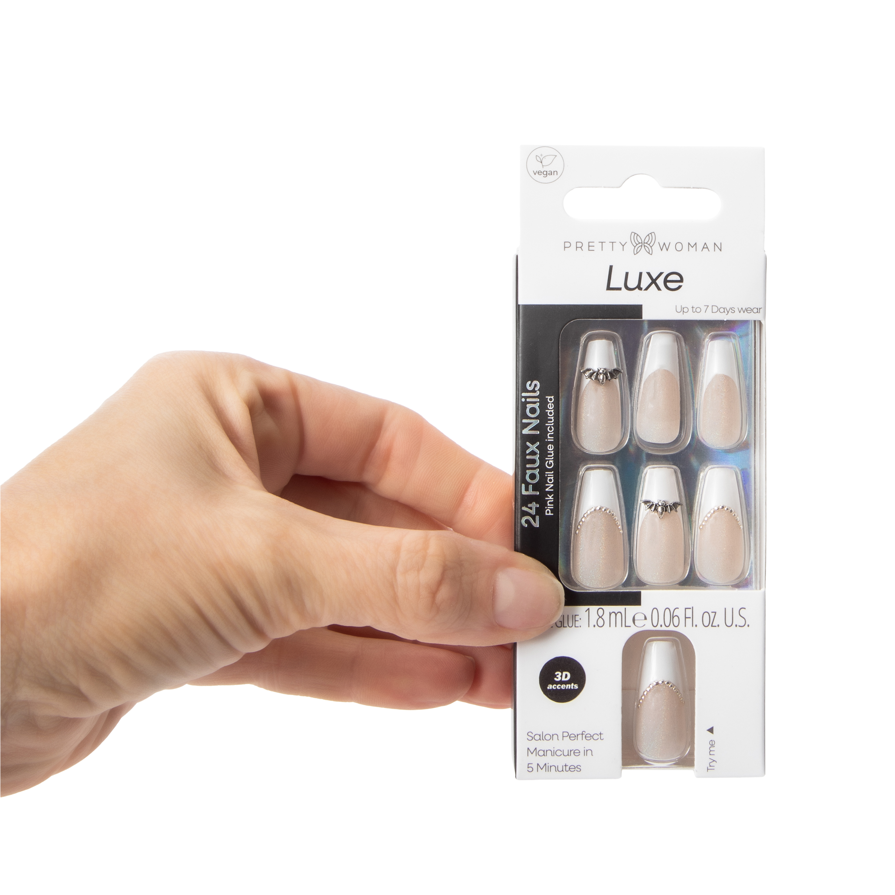 Pretty Woman Luxe Halloween Faux Nails 24-Count