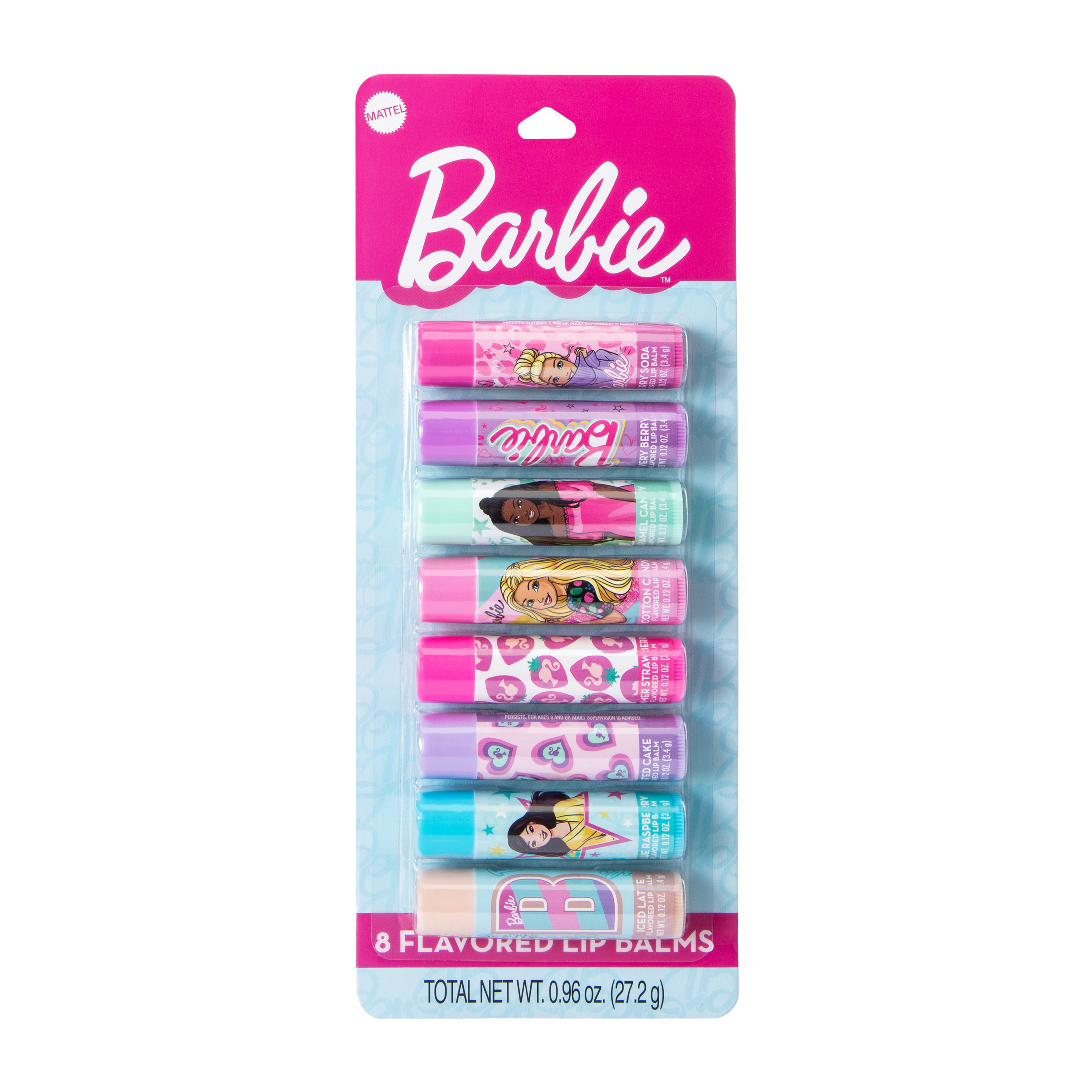 Licensed Flavored Lip Balm 8-Pack 0.96oz