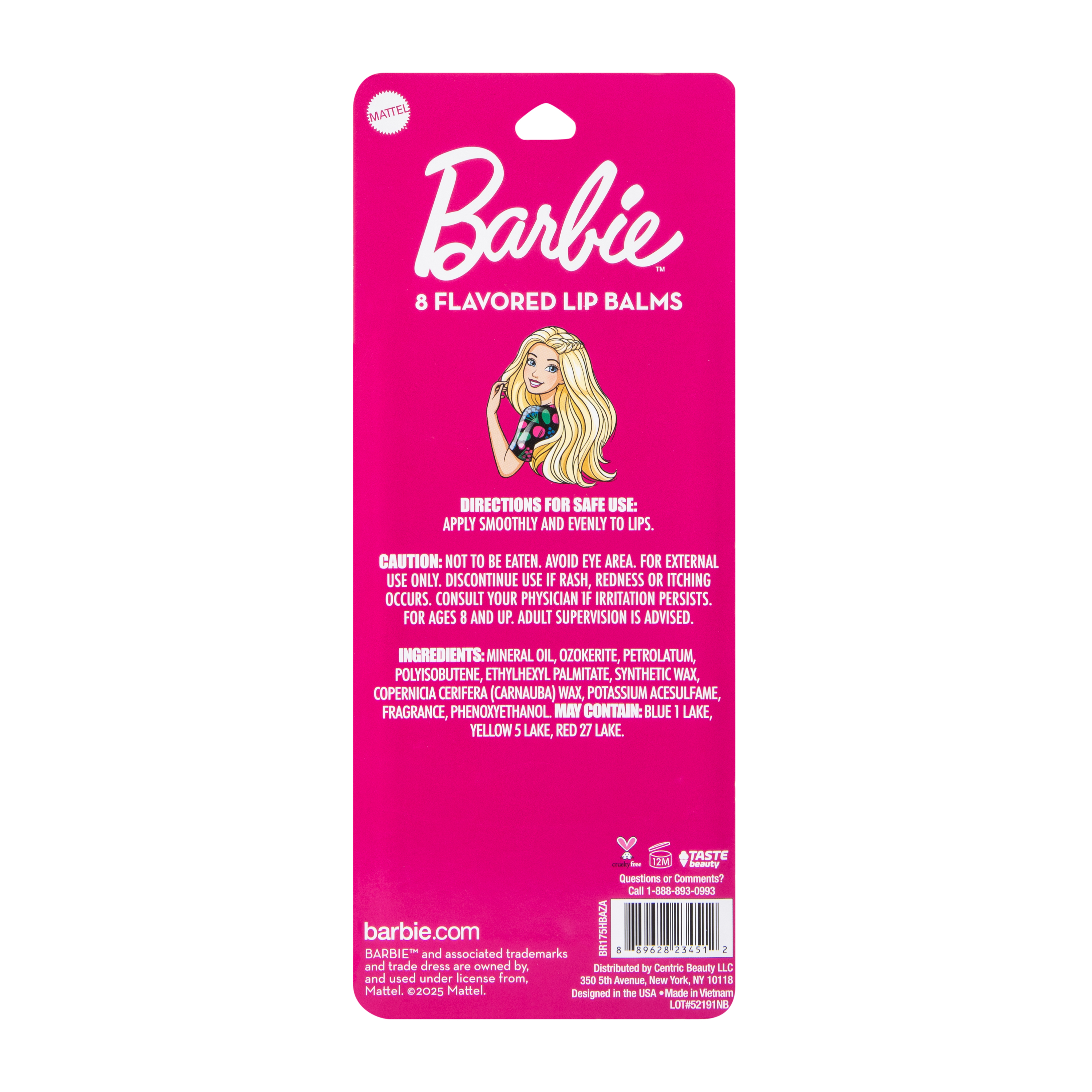 Licensed Flavored Lip Balm 8-Pack 0.96oz