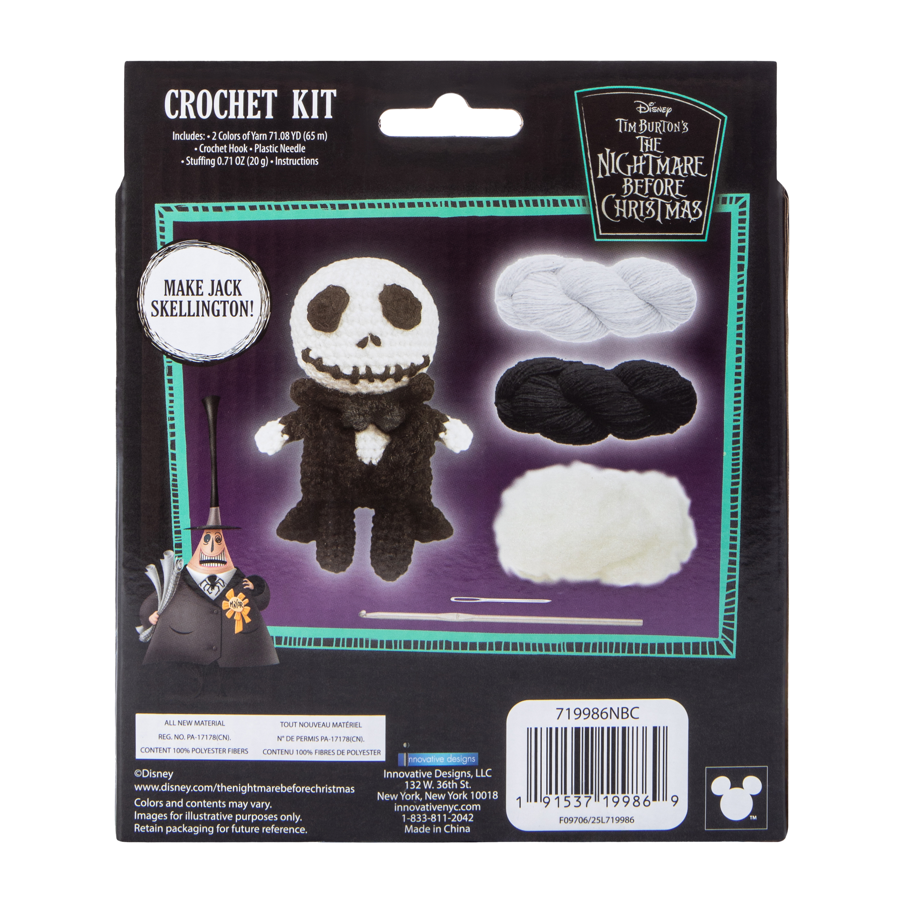 Disney Tim Burton's The Nightmare Before Christmas Crochet Kit