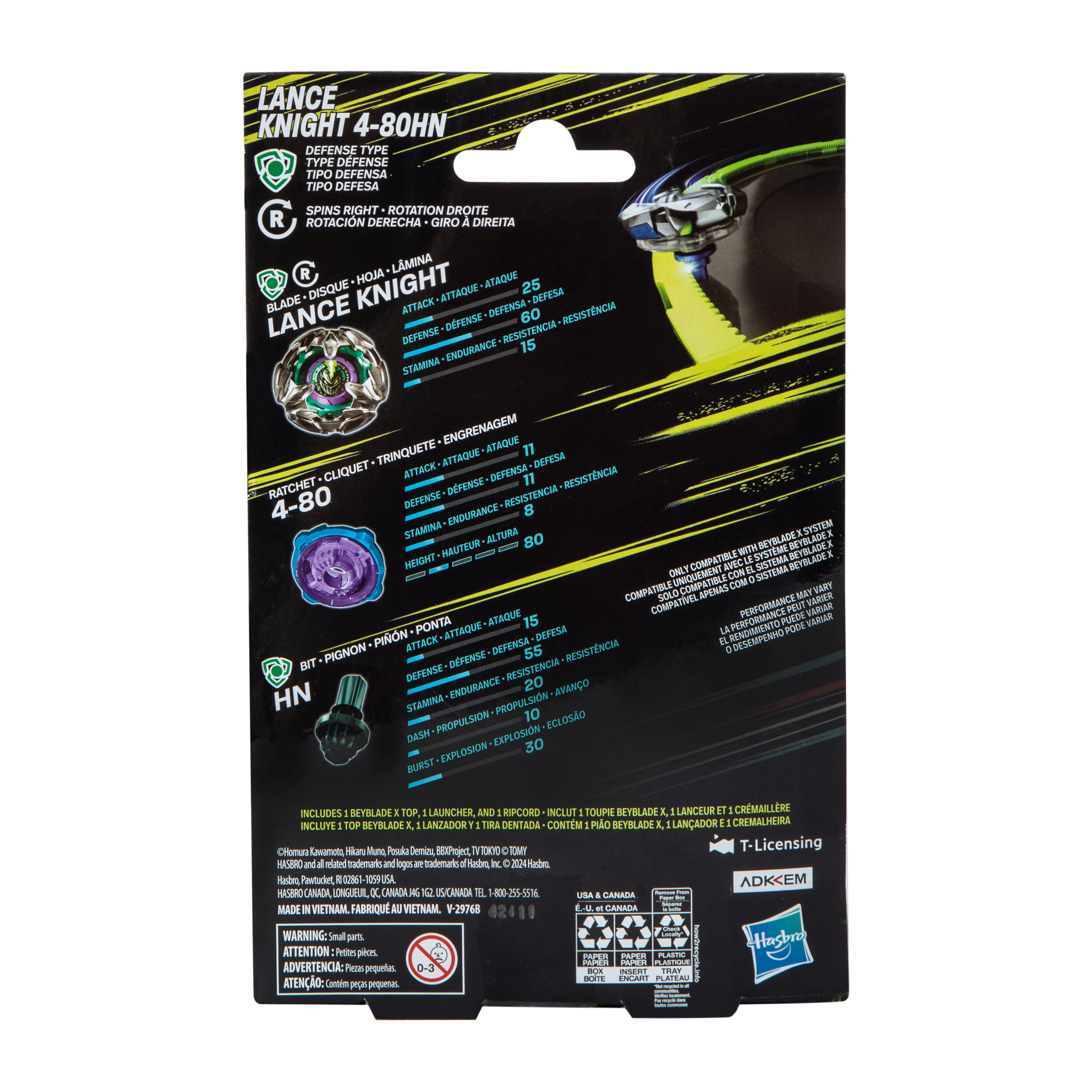 Beyblade X Lance Knight 4-80HN