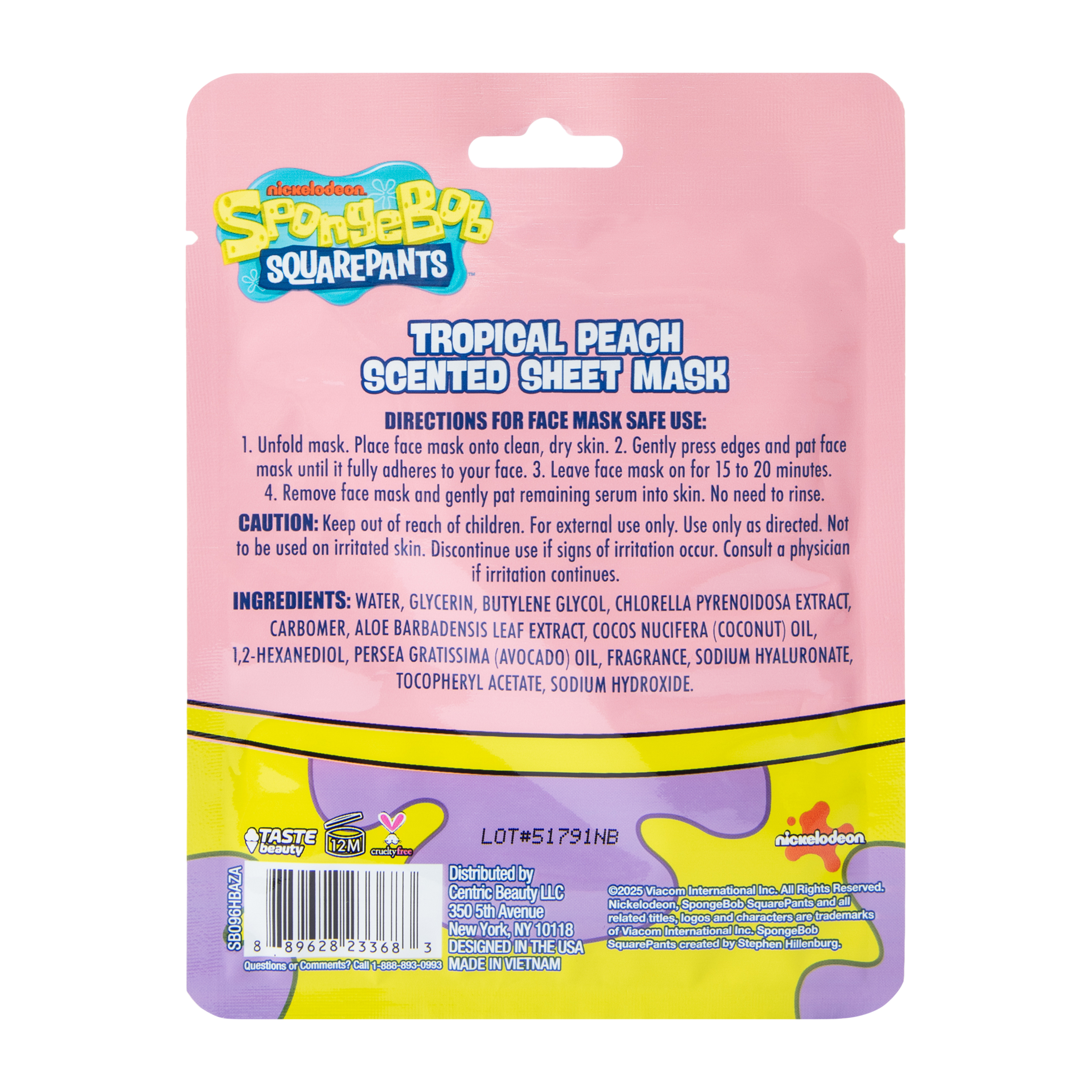 Licensed Scented Sheet Mask 0.67oz