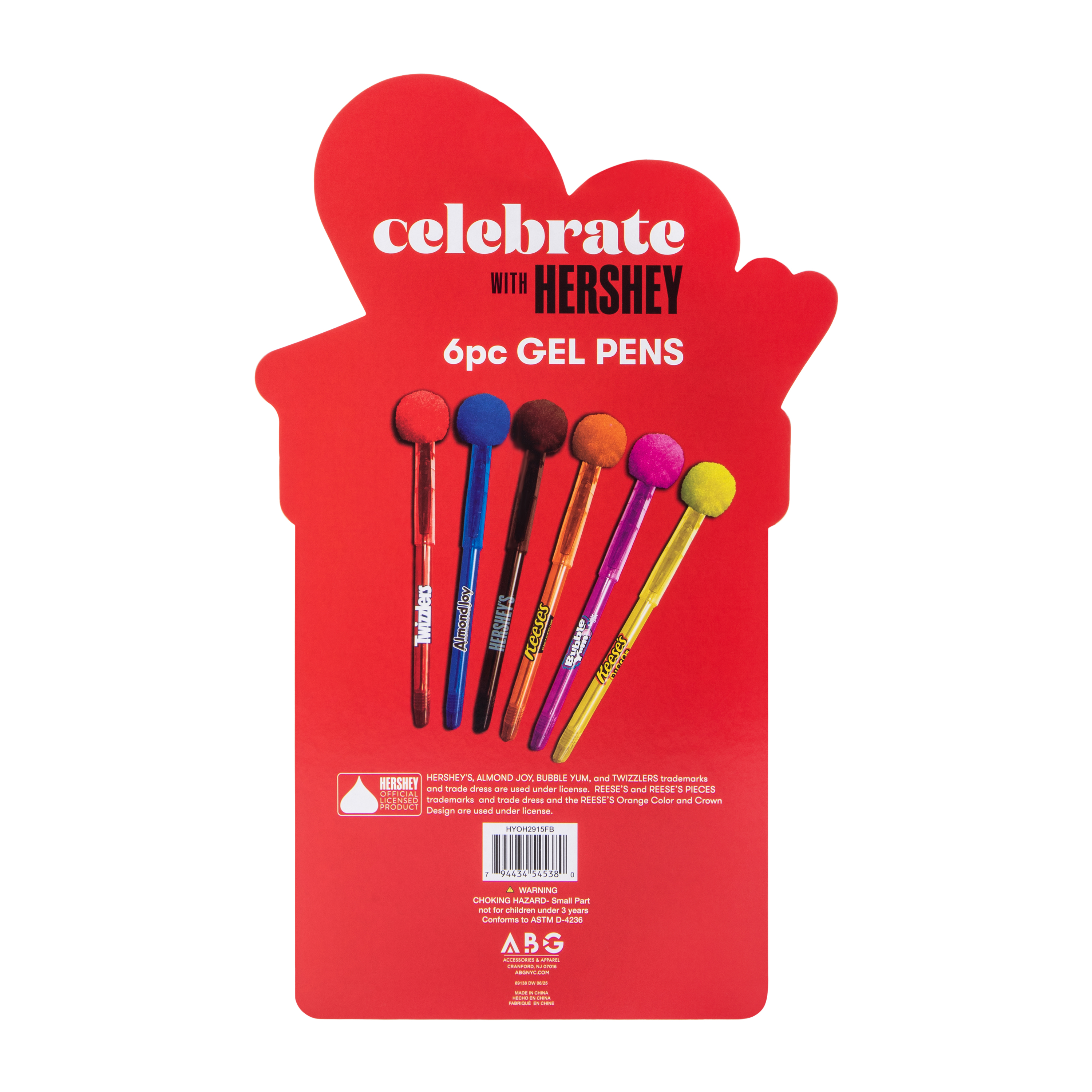 Hershey's Gel Pens 6-Pack