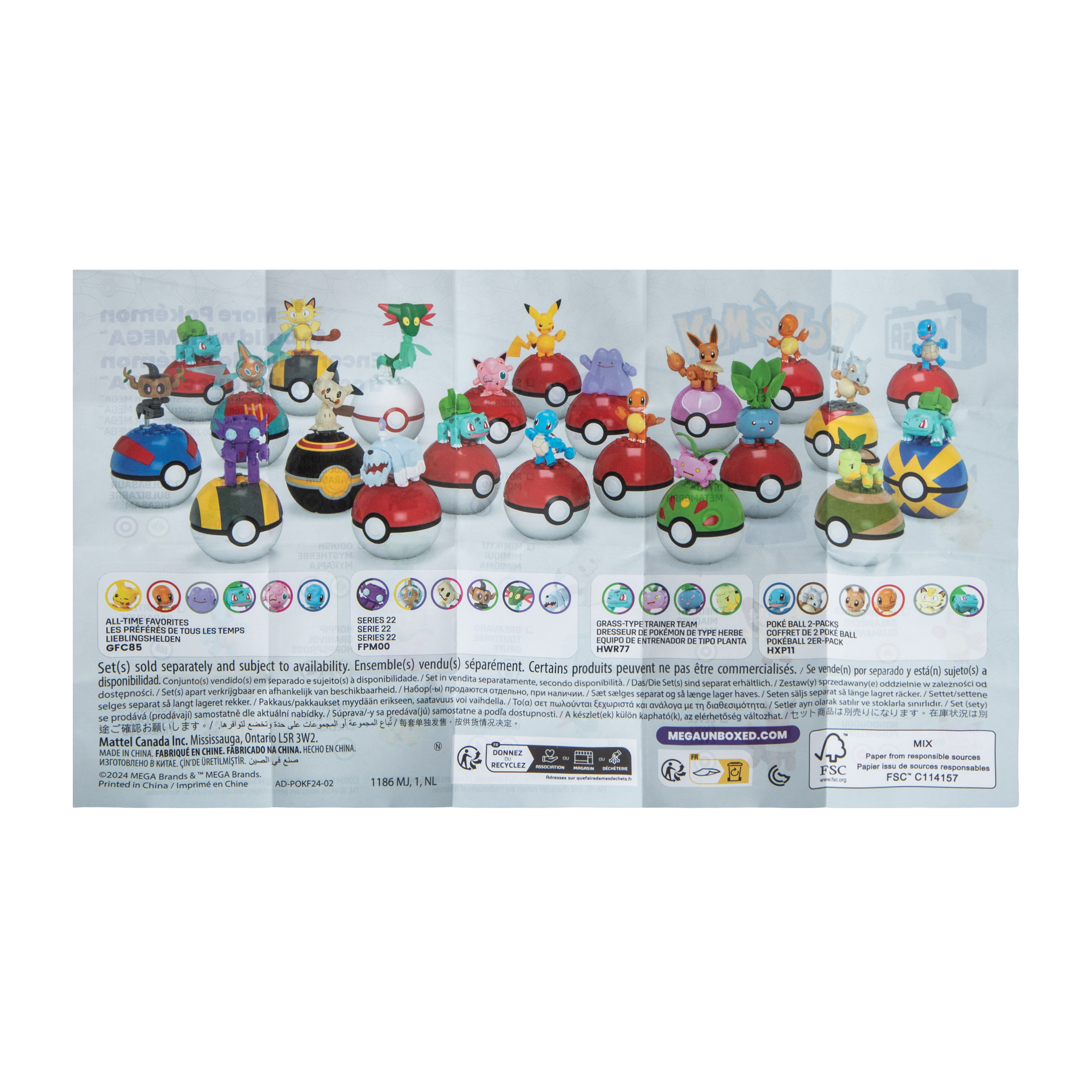 Mega™ Pokémon™ Figure Blocks Toy