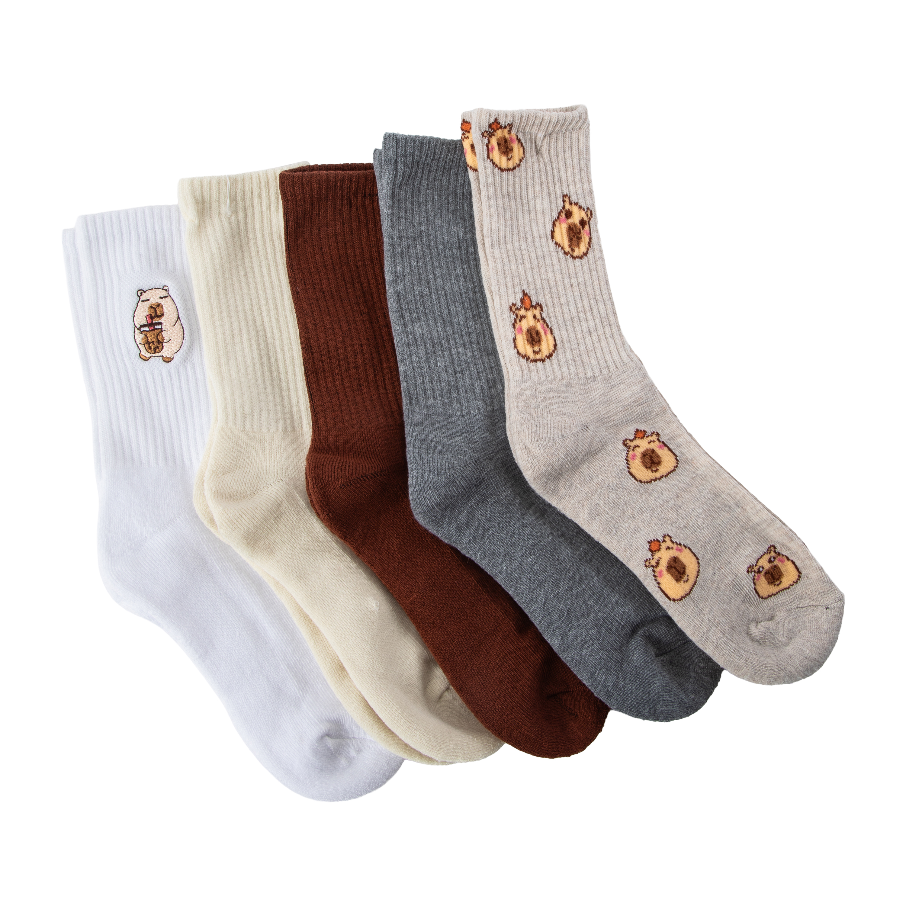 Juniors Rib Crew Socks 5-Pairs