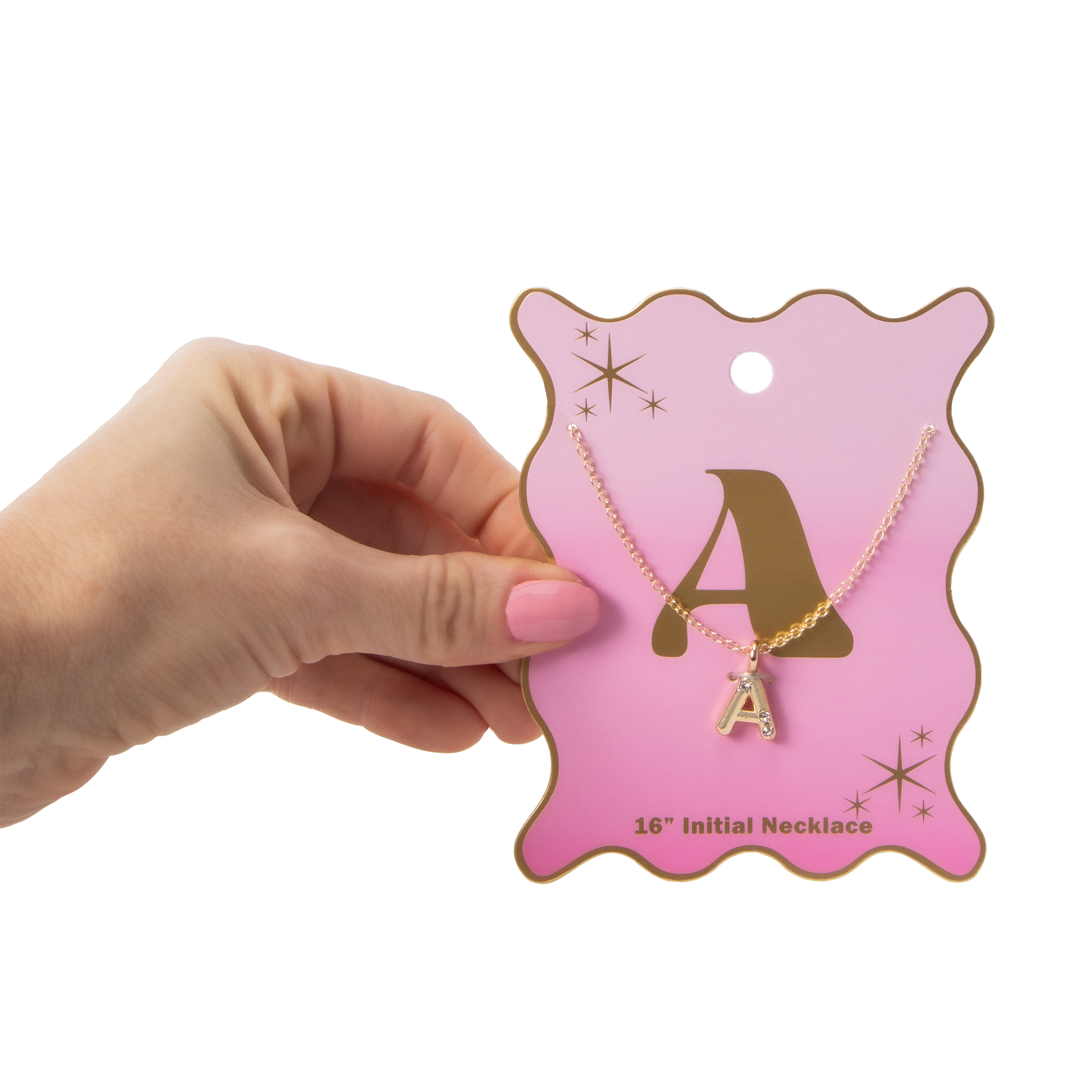 Initial Letter Necklace Floral