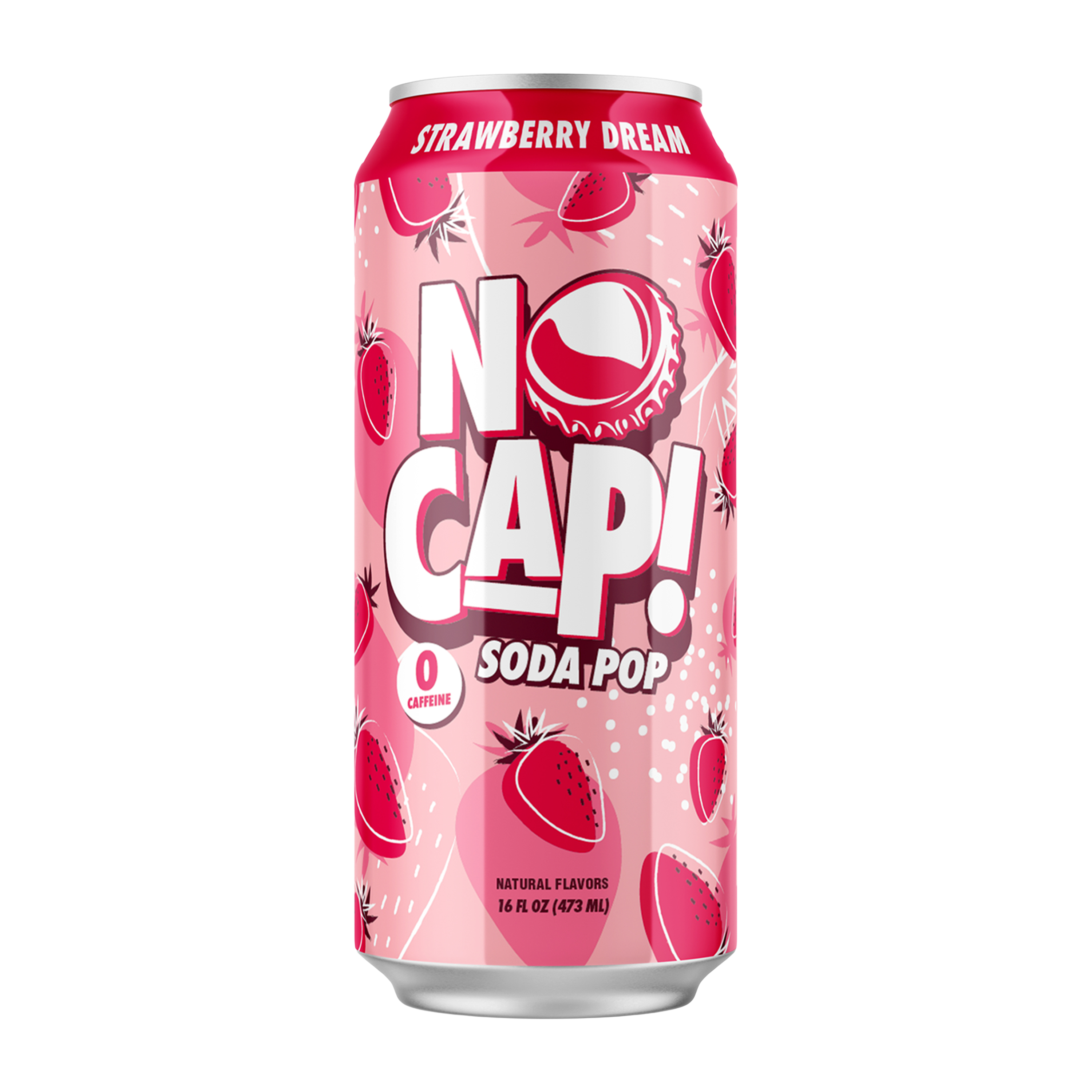 No Cap! Strawberry Dream Soda Pop 16oz | Five Below
