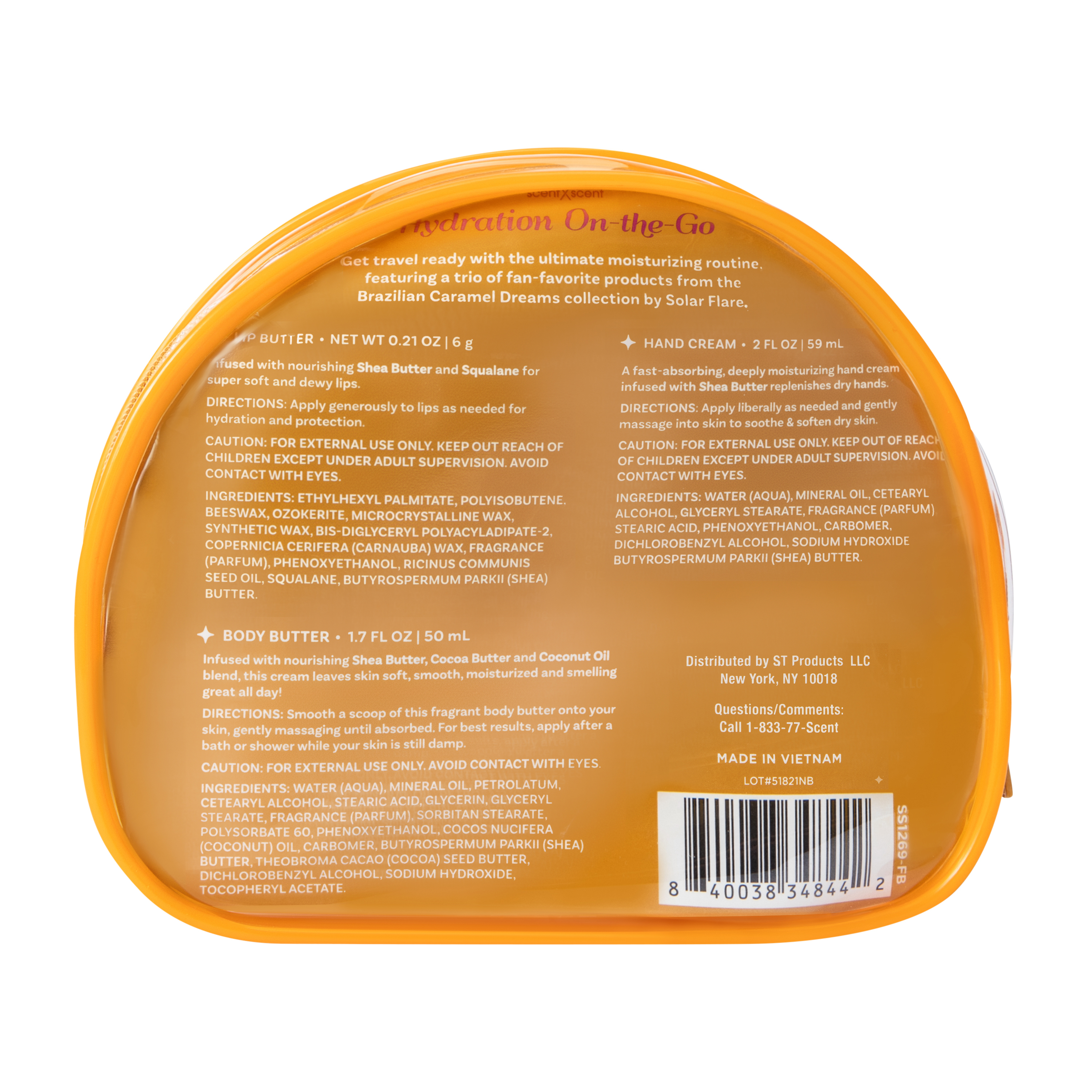 ScentXScent Solar Flare Brazilian Caramel Dreams Gift Set