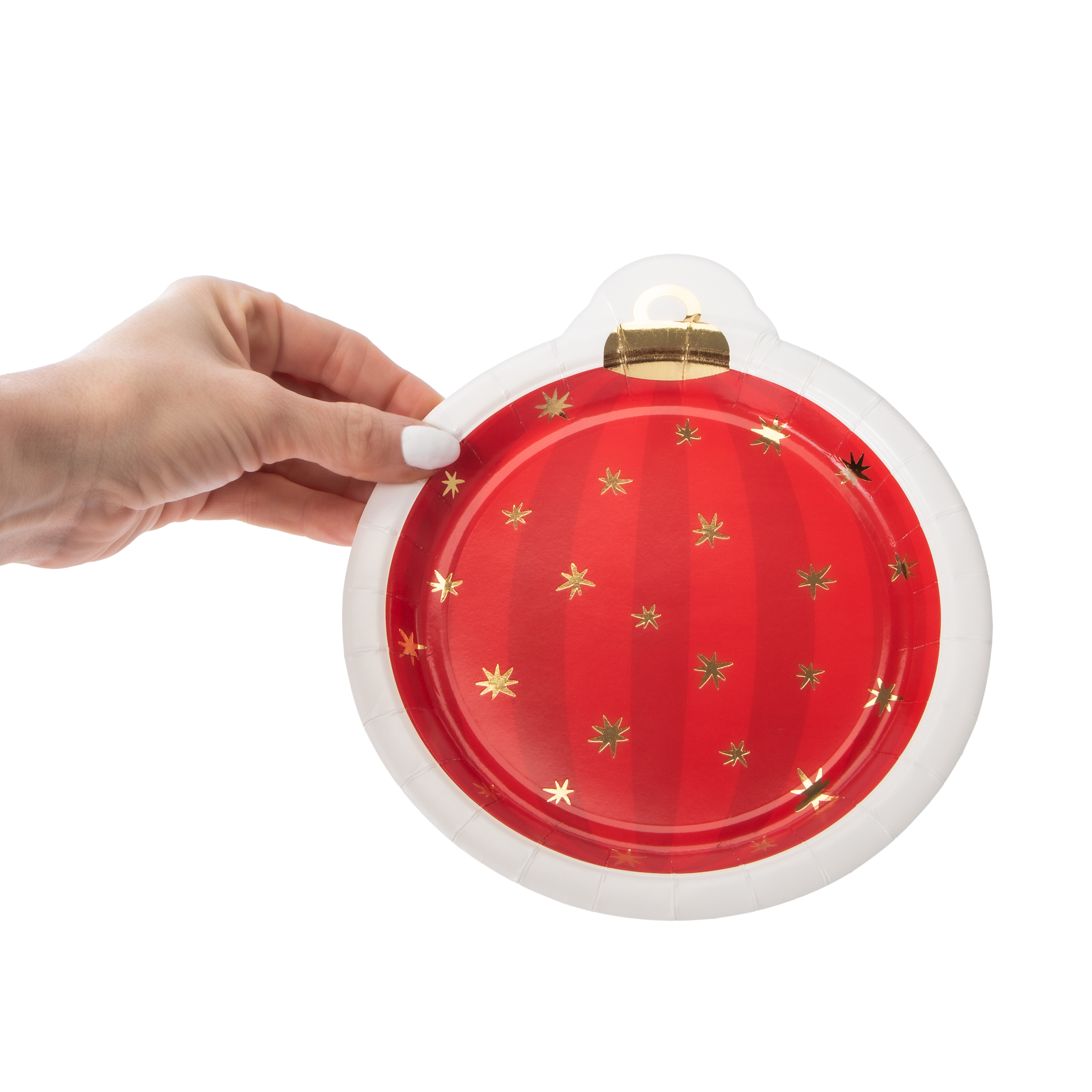 Christmas Themed Ornament Party Plates