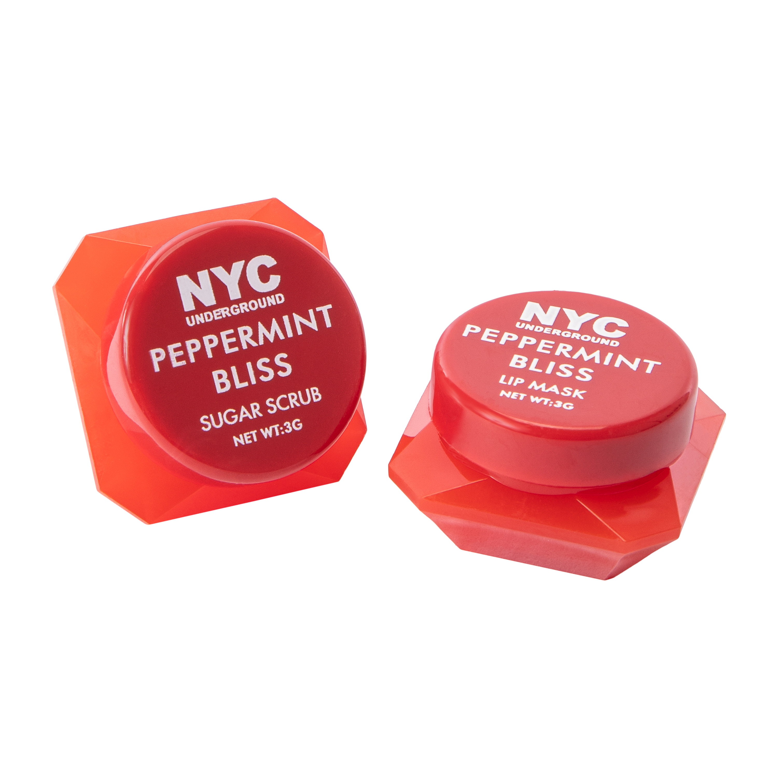 NYC Underground® Peppermint Bliss Lip Sugar Scrub & Mask Set