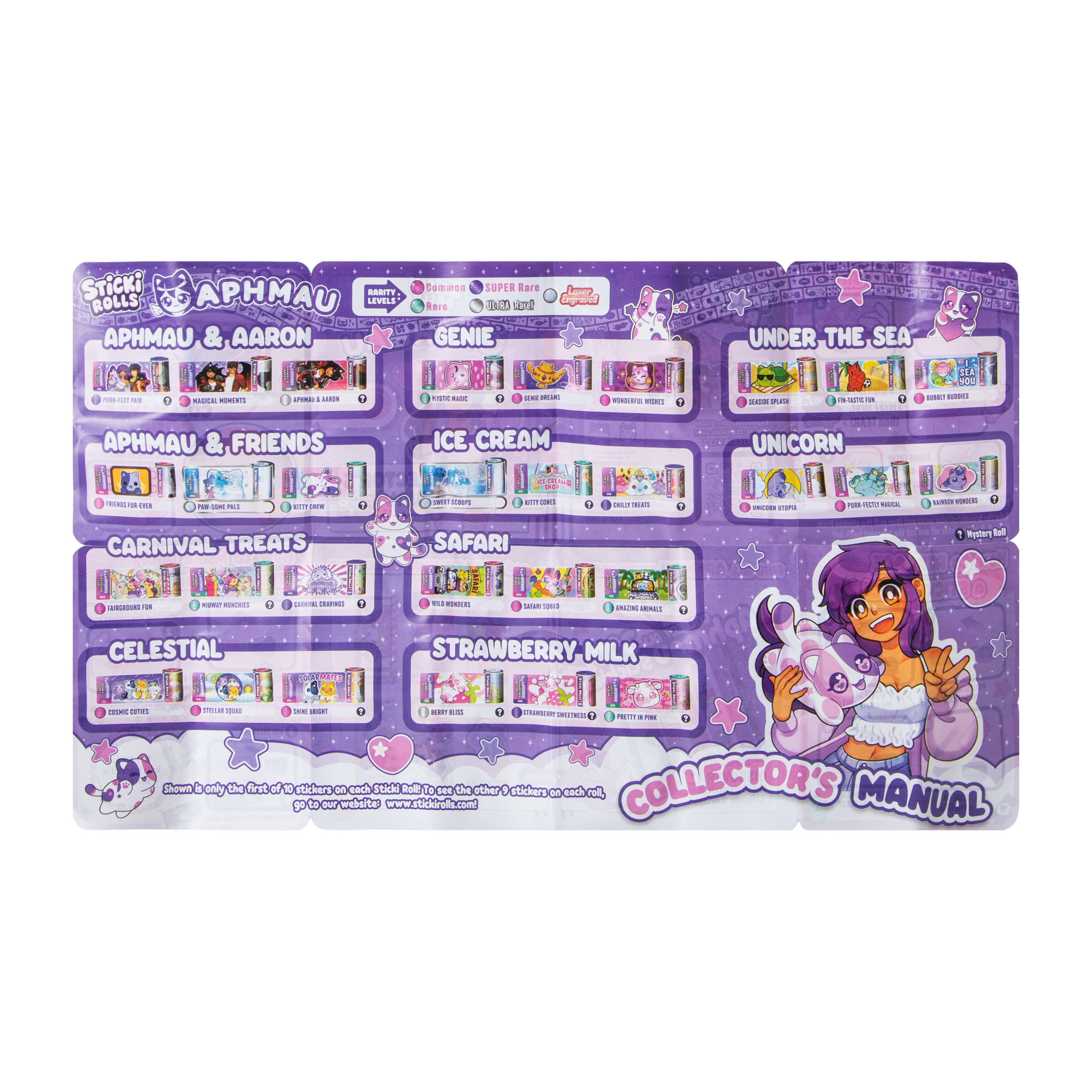 Sticki Rolls Aphmau Wearable Sticker Bracelet Capsule Set