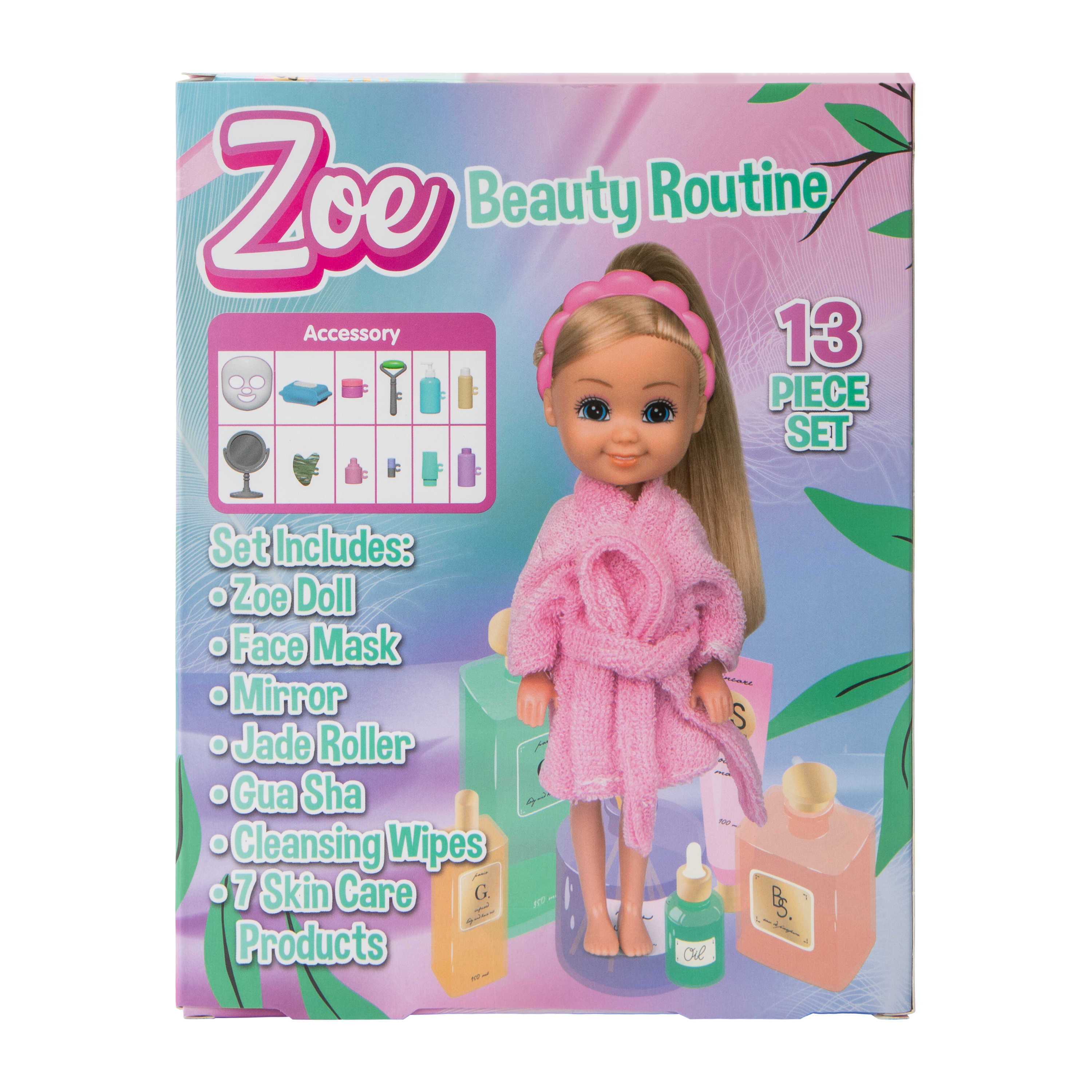 Zoe Beauty Routine Toy Set 13-Piece